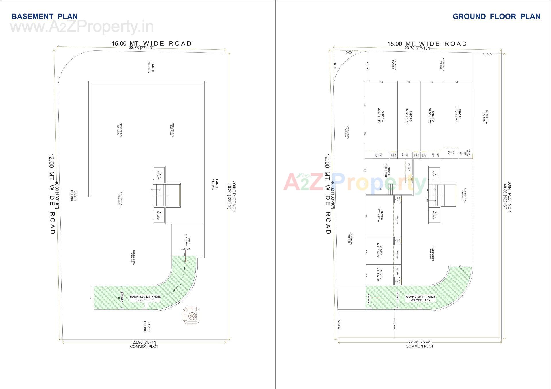 Layout of real estate project Navkar Heights located at Vibhapar, Jamnagar, Gujarat