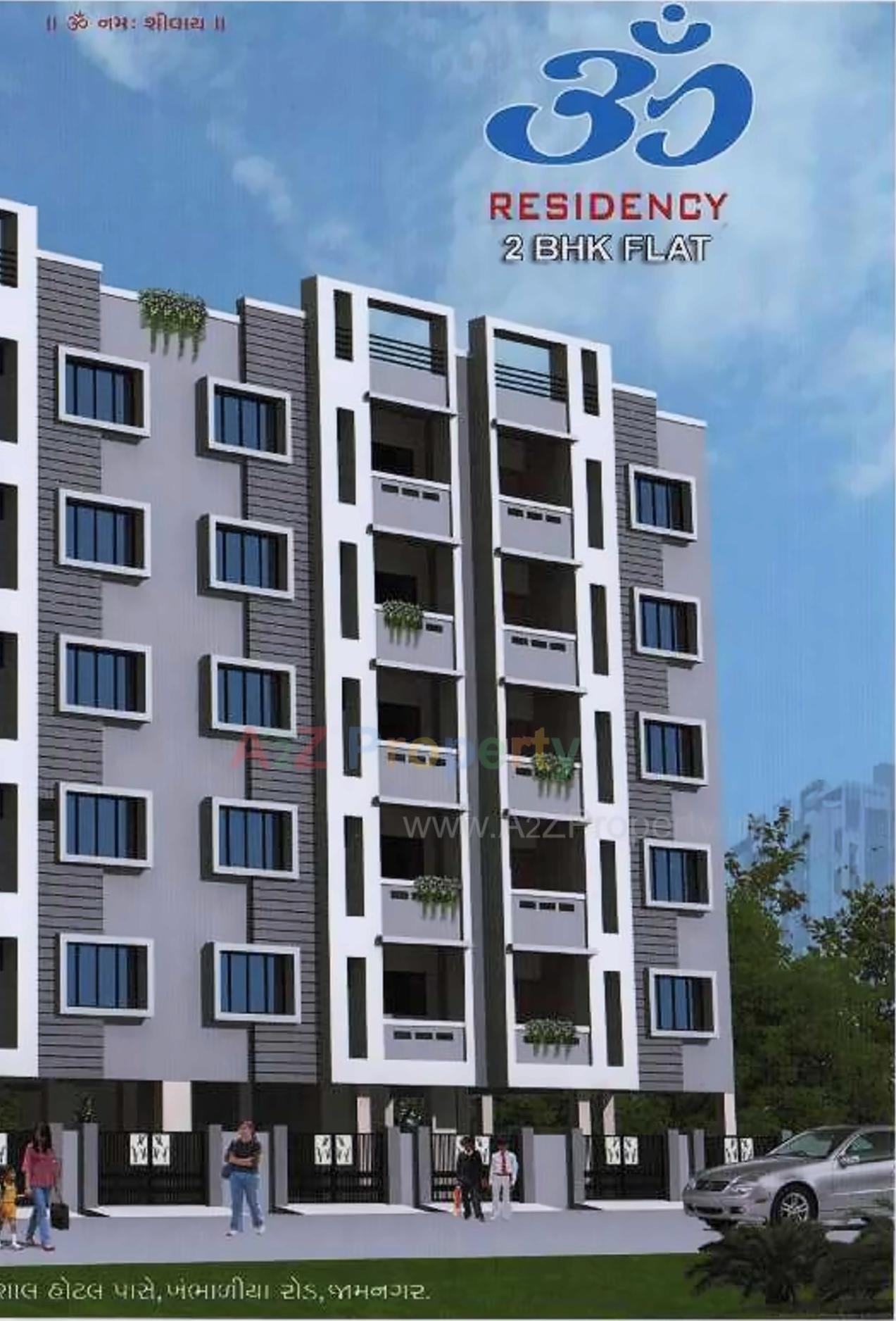 3D Elevation of real estate project Om Residency located at Jamnagar, Jamnagar, Gujarat