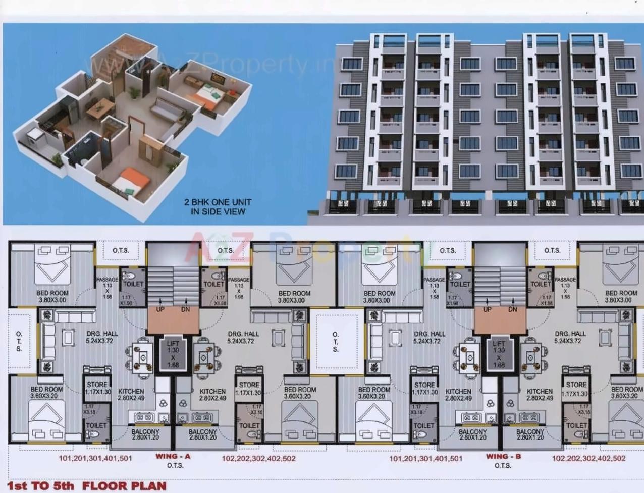 Layout of real estate project Om Residency located at Jamnagar, Jamnagar, Gujarat
