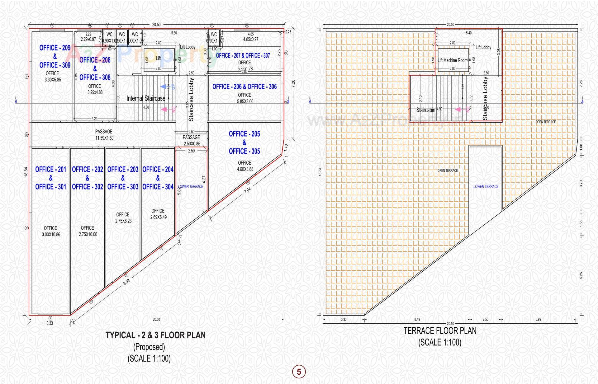 Layout of real estate project Om Square located at Jamnagar, Jamnagar, Gujarat