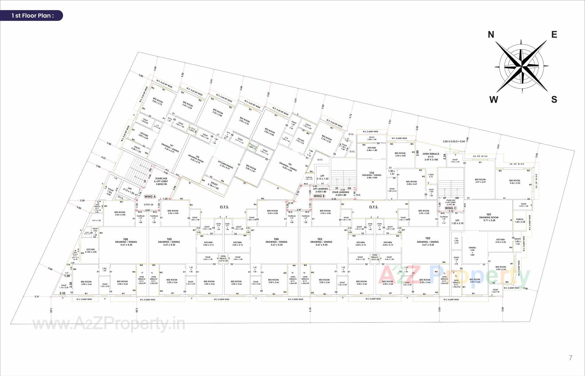 Layout of real estate project Orchid Avenue located at Jamnagar, Jamnagar, Gujarat