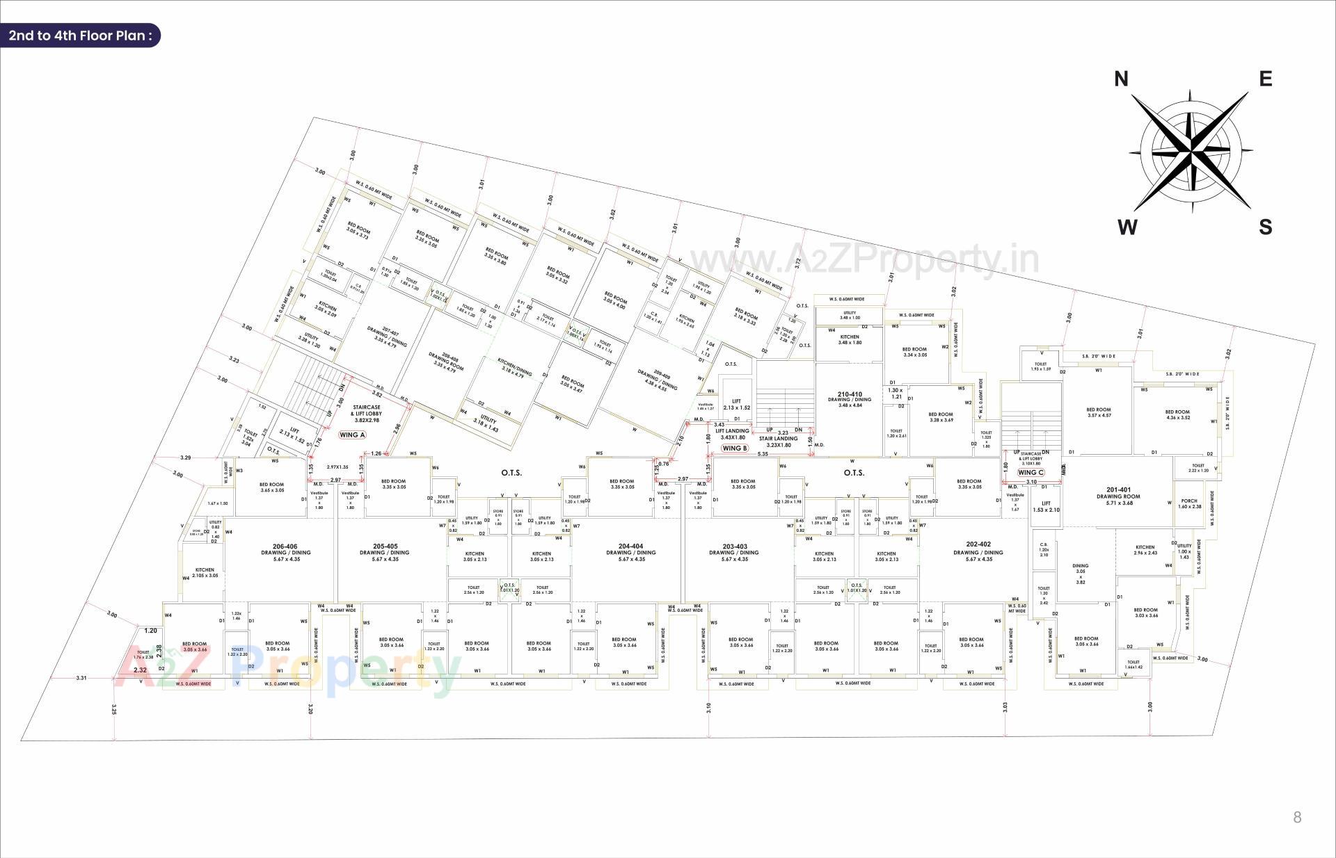 Layout of real estate project Orchid Avenue located at Jamnagar, Jamnagar, Gujarat