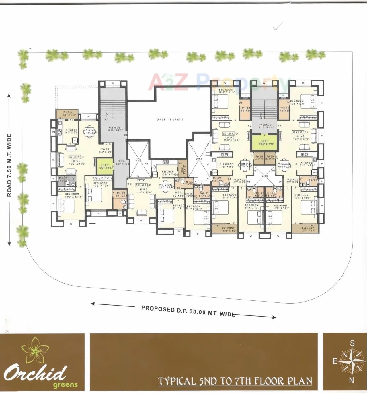 Layout of real estate project Orchid Greens located at Jamnagar, Jamnagar, Gujarat