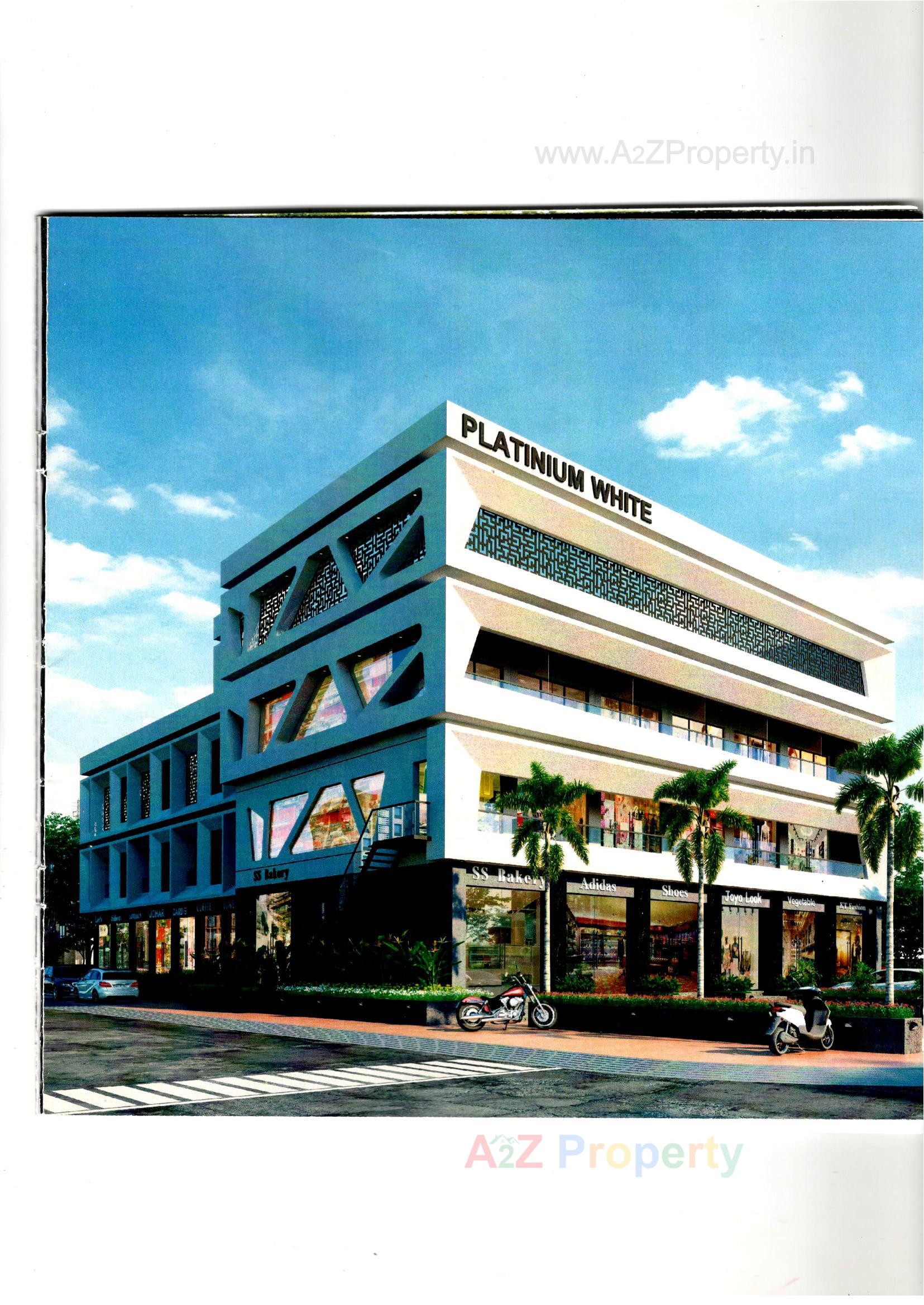 3D Elevation of real estate project Platinium White located at Kansumra, Jamnagar, Gujarat