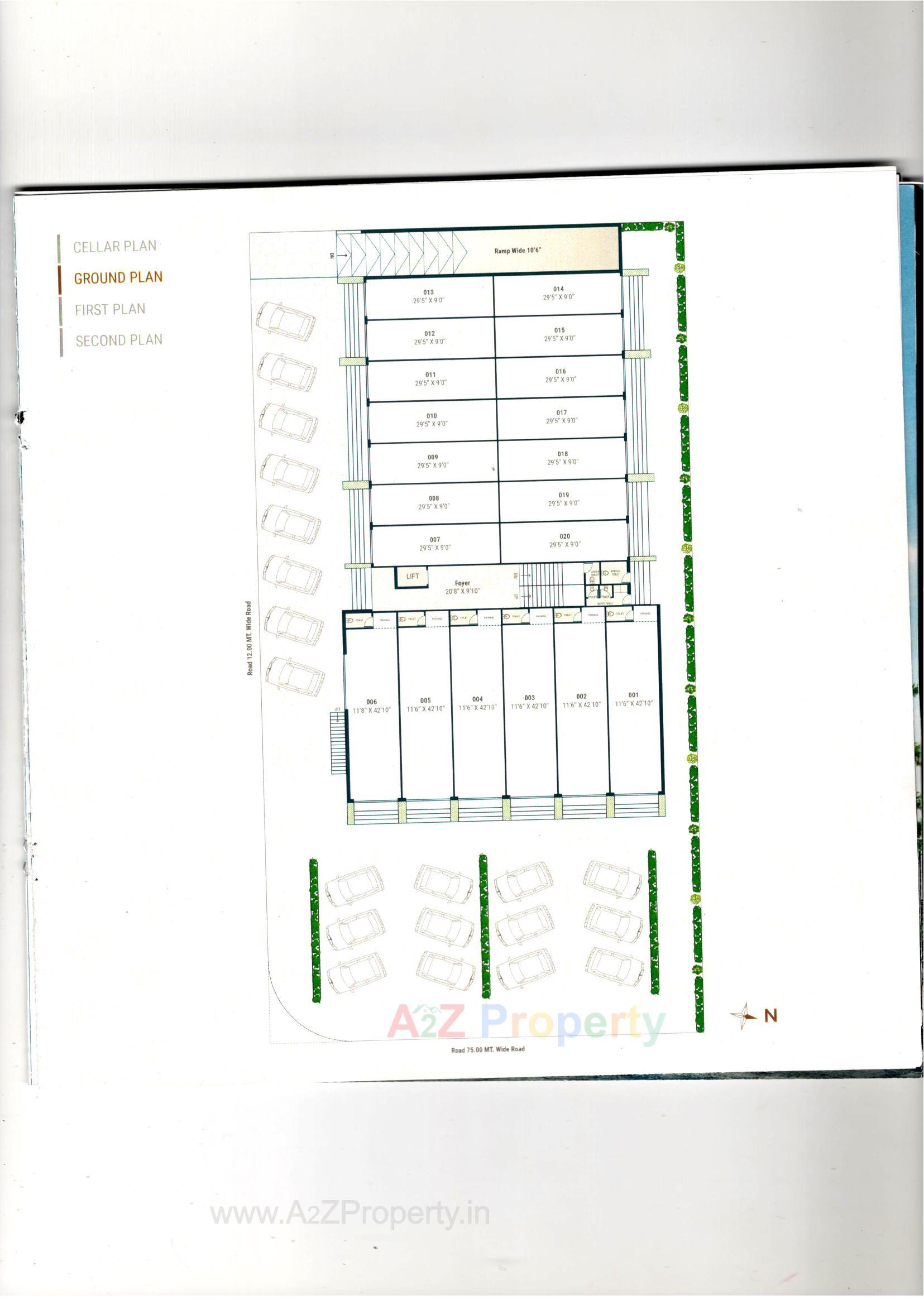 Layout of real estate project Platinium White located at Kansumra, Jamnagar, Gujarat