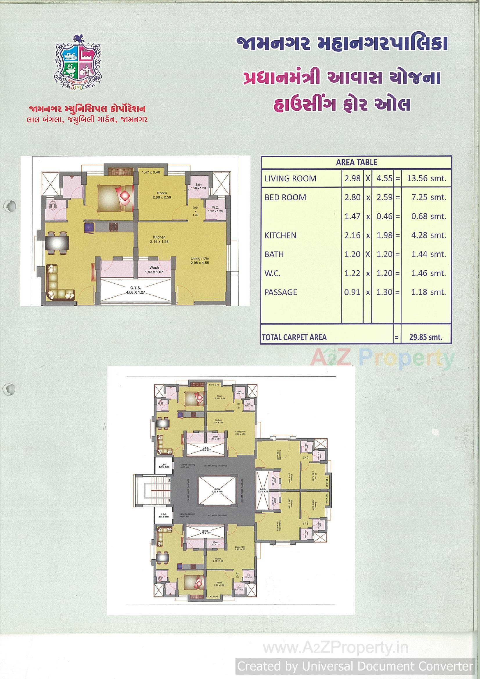 Layout of real estate project Pmay Rsno 206/1/1 Rob Bedi located at Jamnagar, Jamnagar, Gujarat