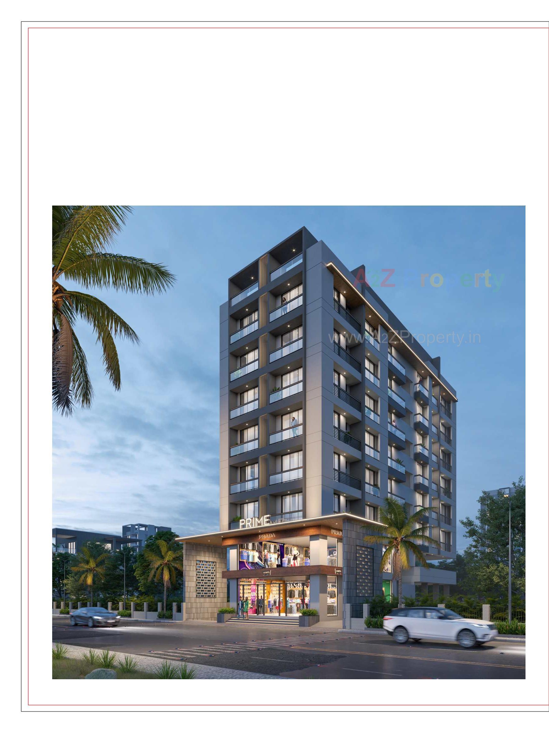 3D Elevation of real estate project Prime located at Jamnagar, Jamnagar, Gujarat