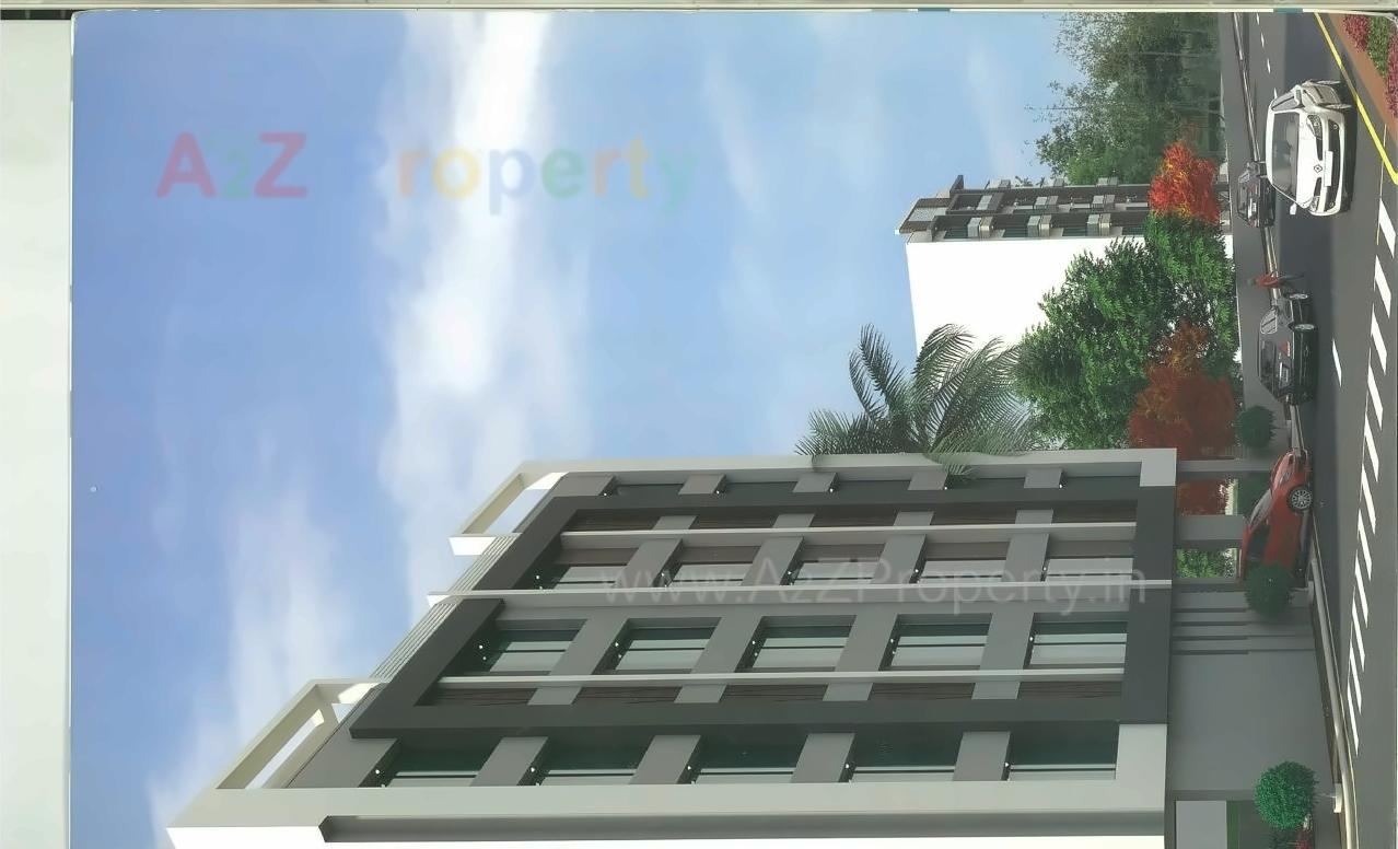 3D Elevation of real estate project Pushpak Harmony located at Jamnagar, Jamnagar, Gujarat