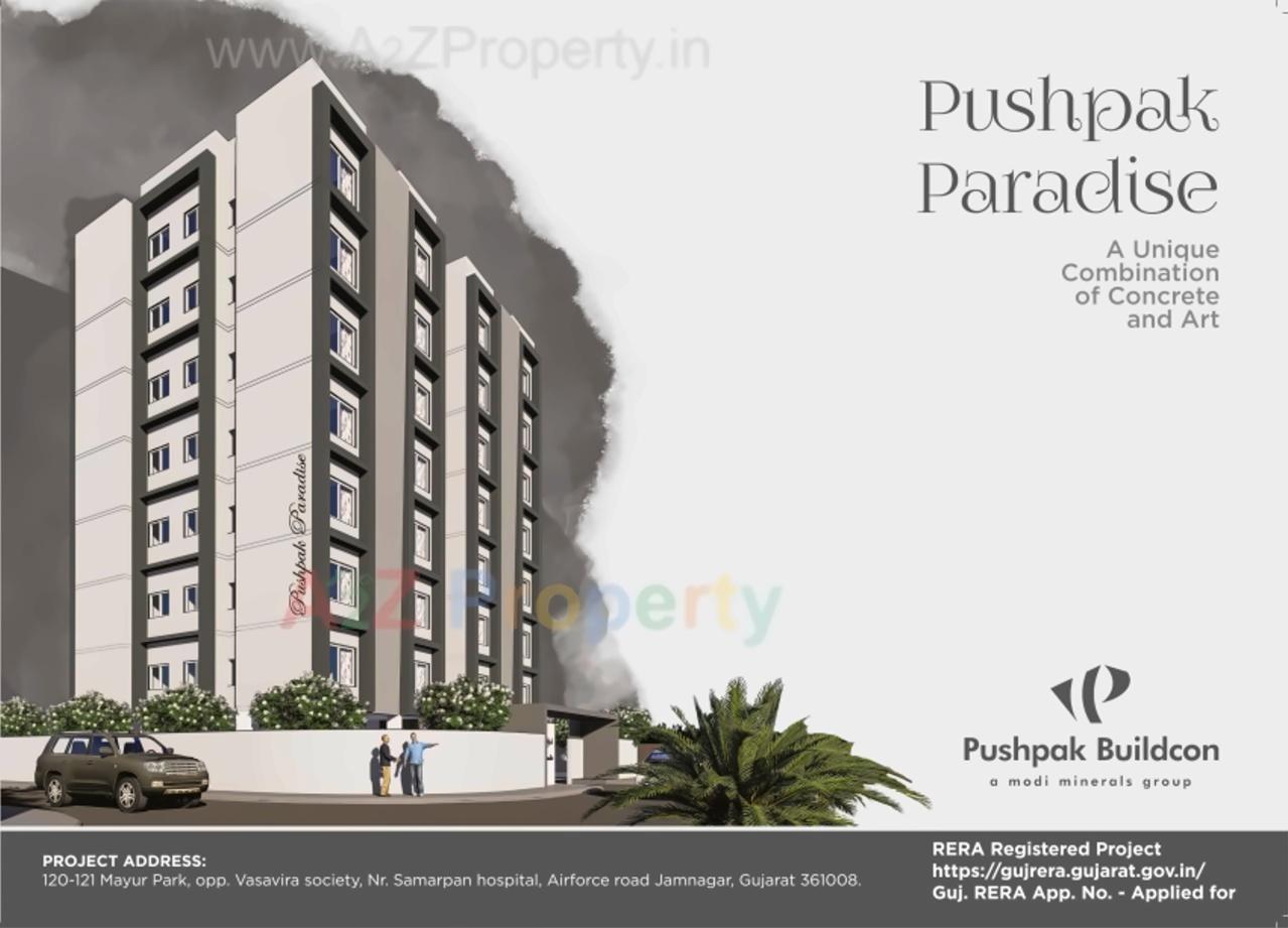 3D Elevation of real estate project Pushpak Paradise located at Jamnagar, Jamnagar, Gujarat