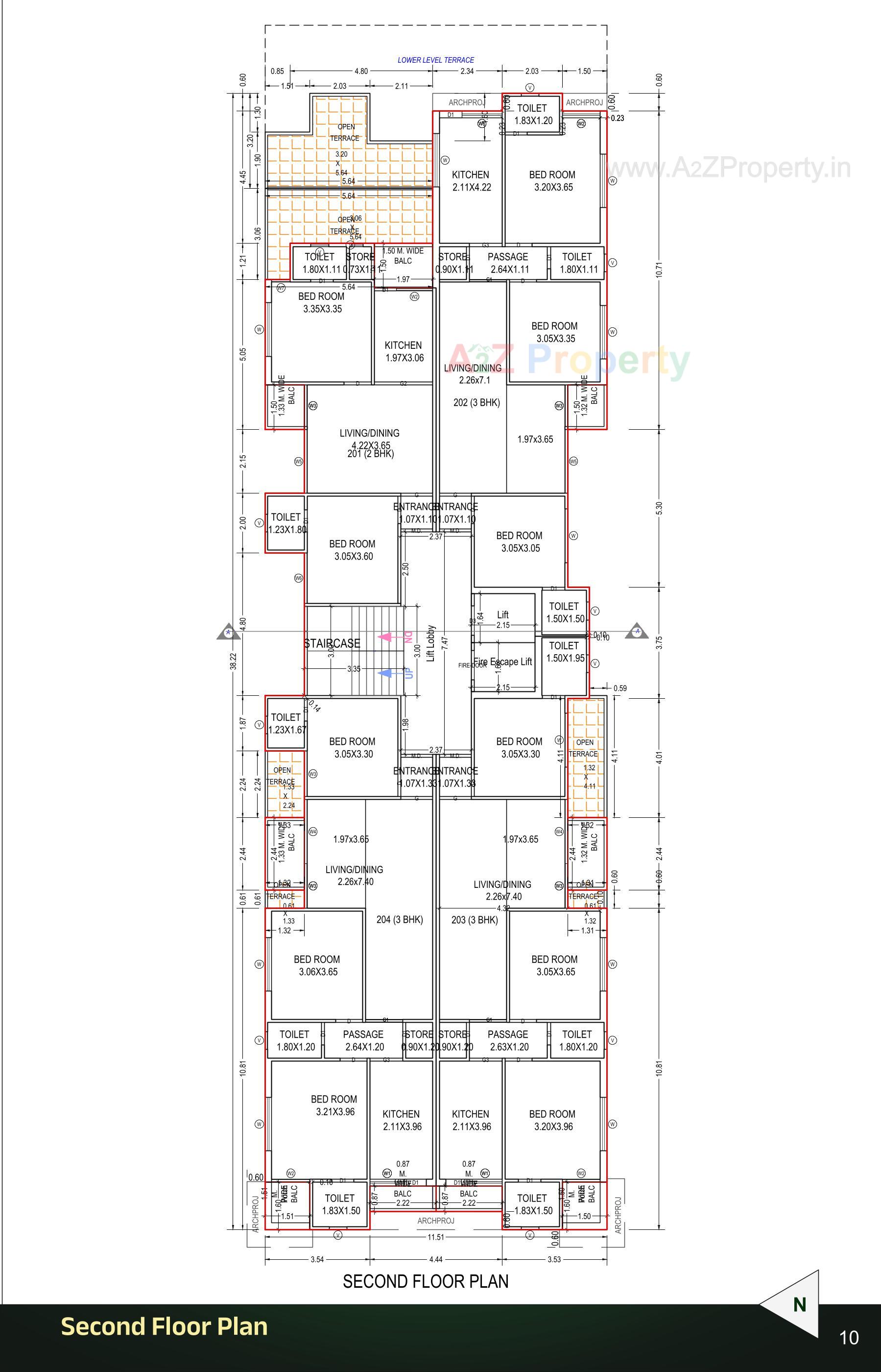 Layout of real estate project Radhe Heights located at Jamnagar, Jamnagar, Gujarat