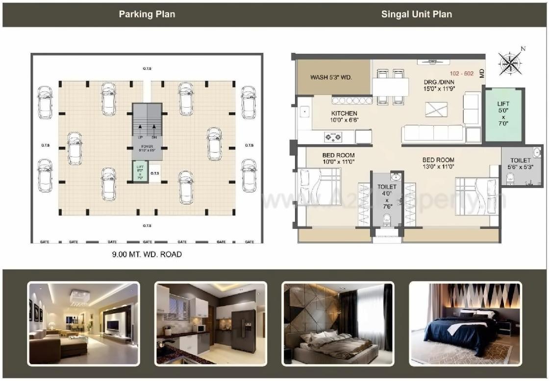 Layout of real estate project Radhe Residency located at Jamnagar, Jamnagar, Gujarat