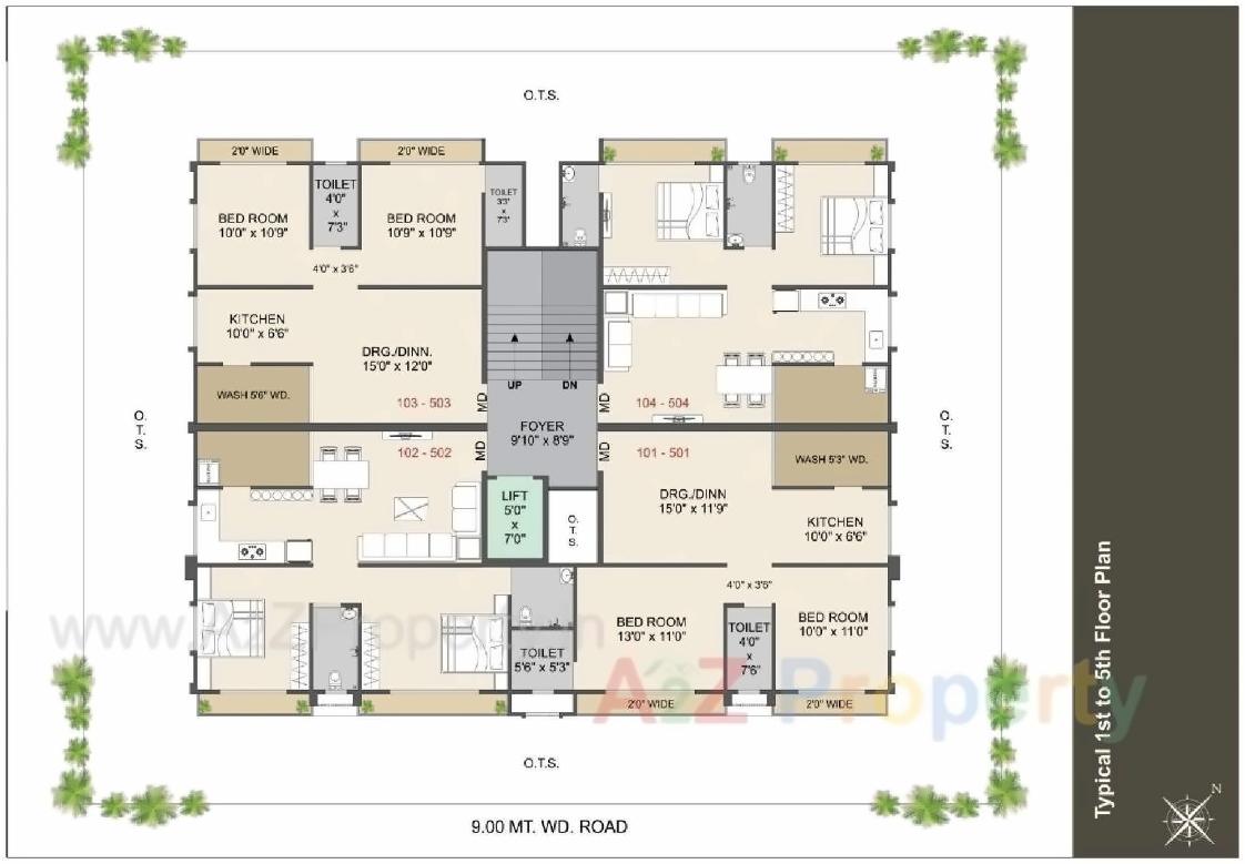 Layout of real estate project Radhe Residency located at Jamnagar, Jamnagar, Gujarat