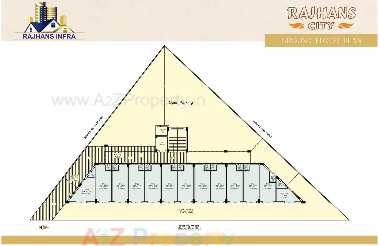 Layout of real estate project Rajhans City located at Jamnagar, Jamnagar, Gujarat