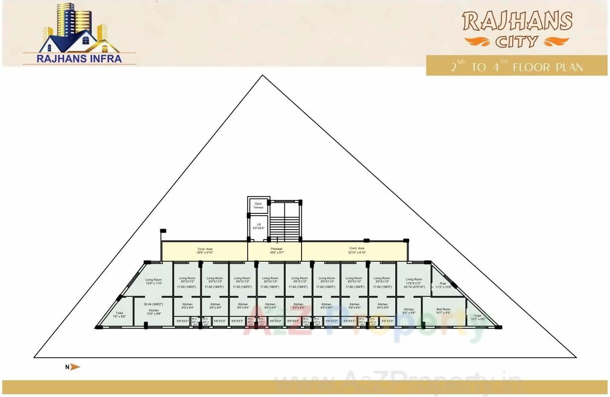 Layout of real estate project Rajhans City located at Jamnagar, Jamnagar, Gujarat