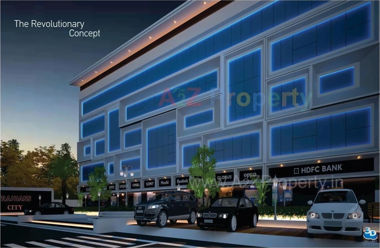 3D Elevation of real estate project Rajhans City located at Jamnagar, Jamnagar, Gujarat