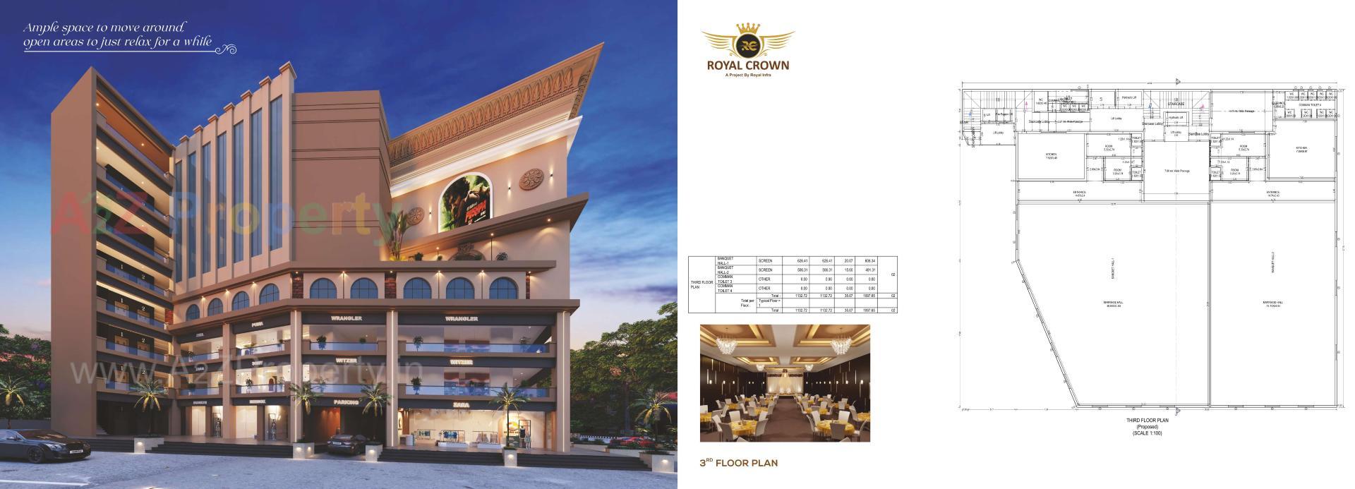 Layout of real estate project Royal Crown located at Jamnagar, Jamnagar, Gujarat