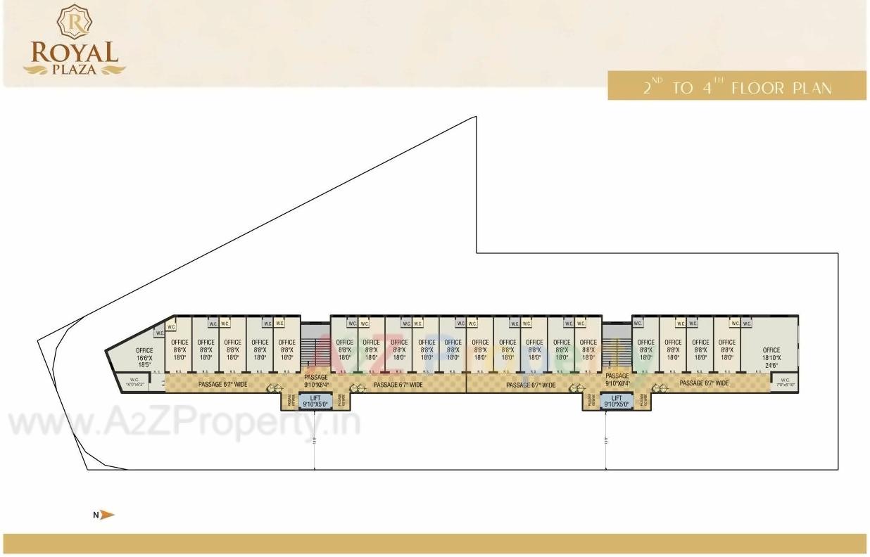 Layout of real estate project Royal Plaza located at Jamnagar, Jamnagar, Gujarat