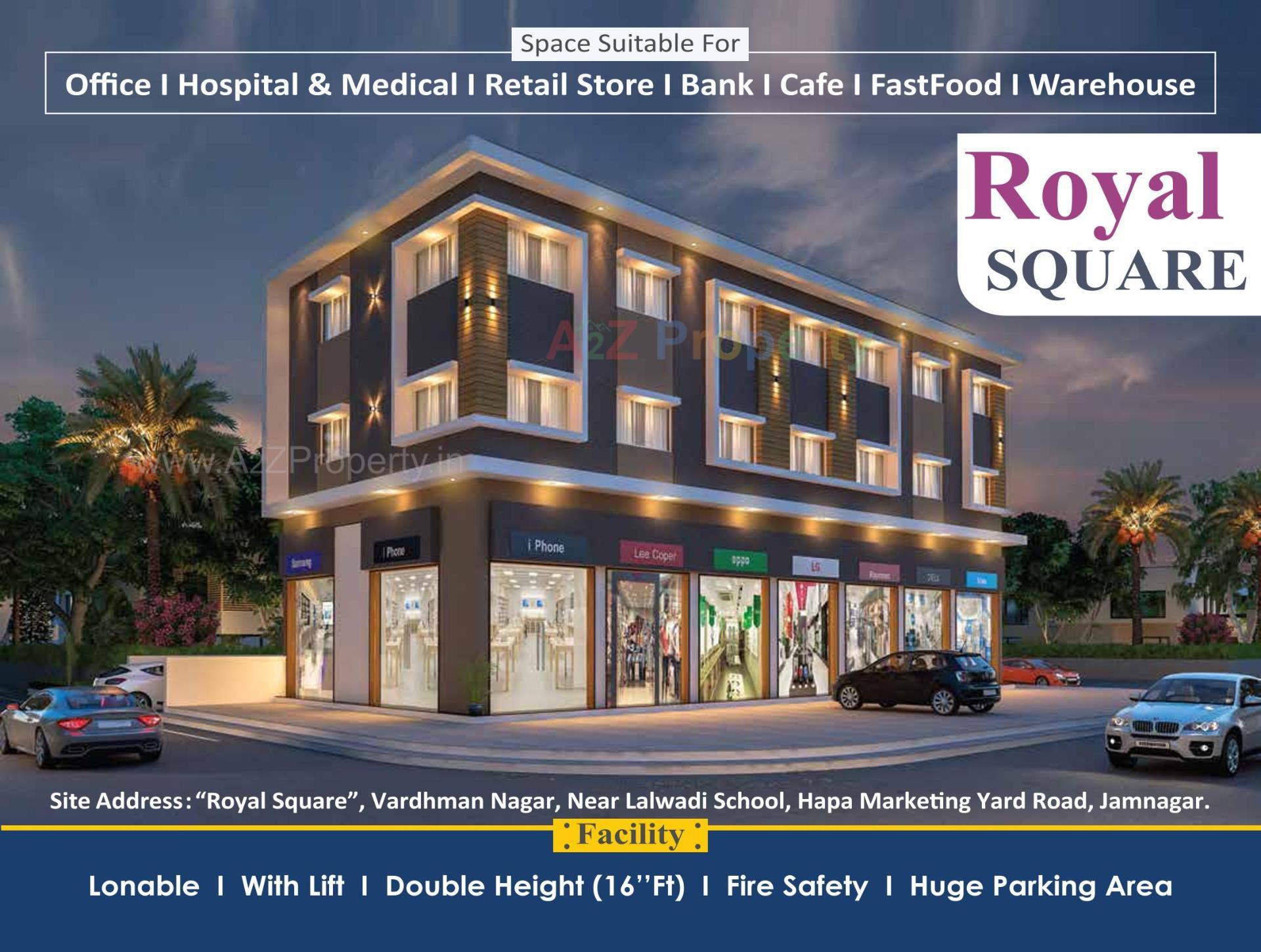 3D Elevation of real estate project Royal Square located at Jamnagar, Jamnagar, Gujarat