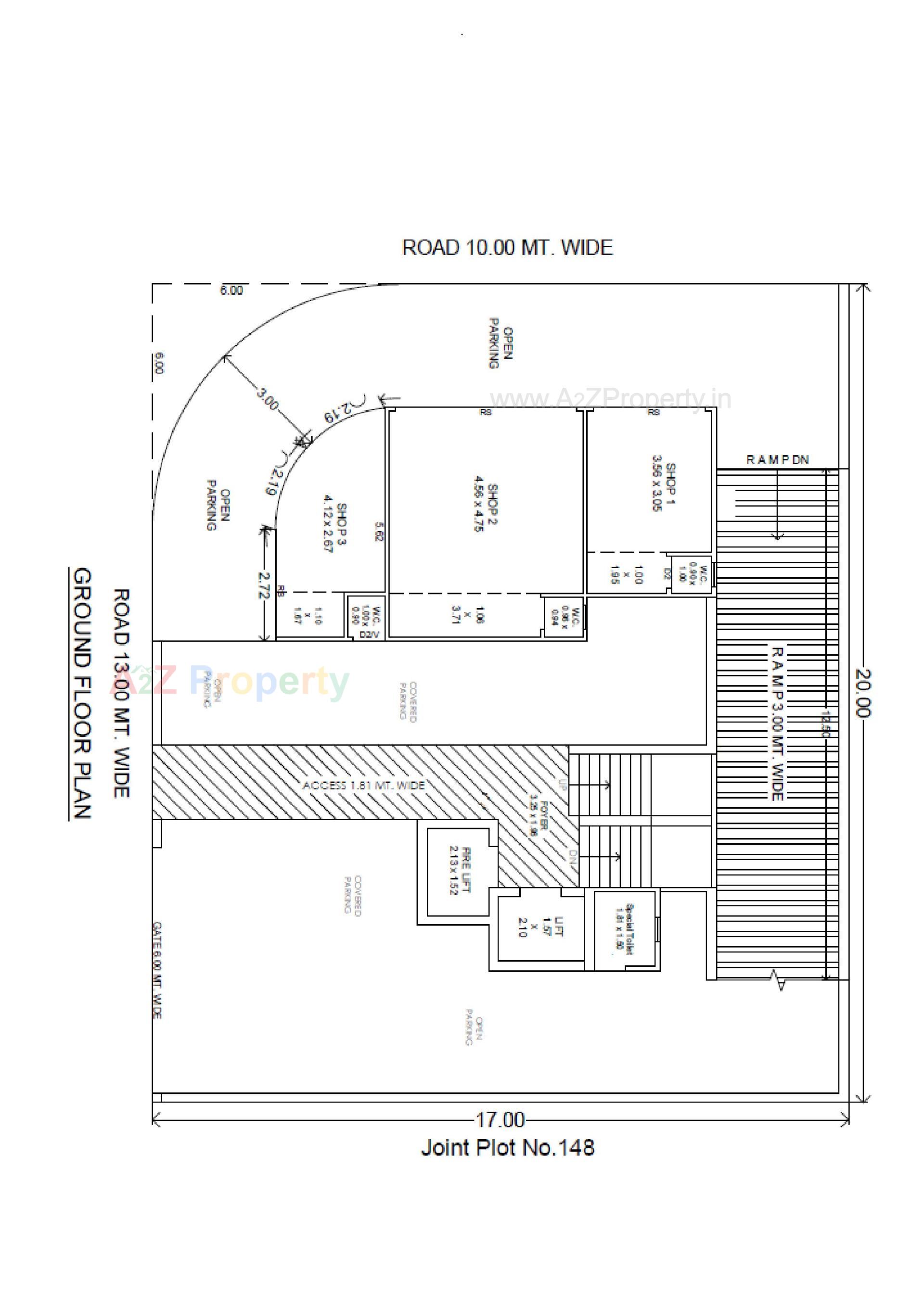 Layout of real estate project Saffron located at Jamnagar, Jamnagar, Gujarat