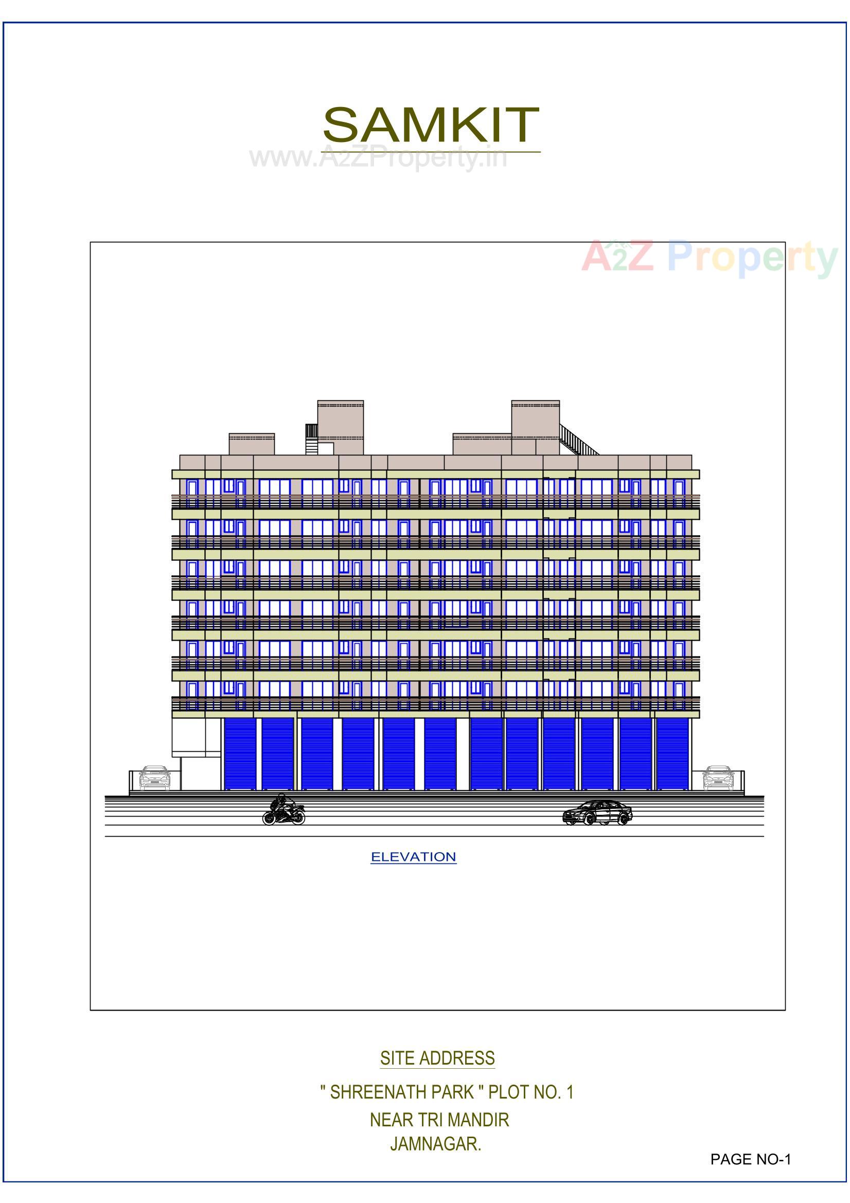  of real estate project Samkit located at Vibhapar, Jamnagar, Gujarat