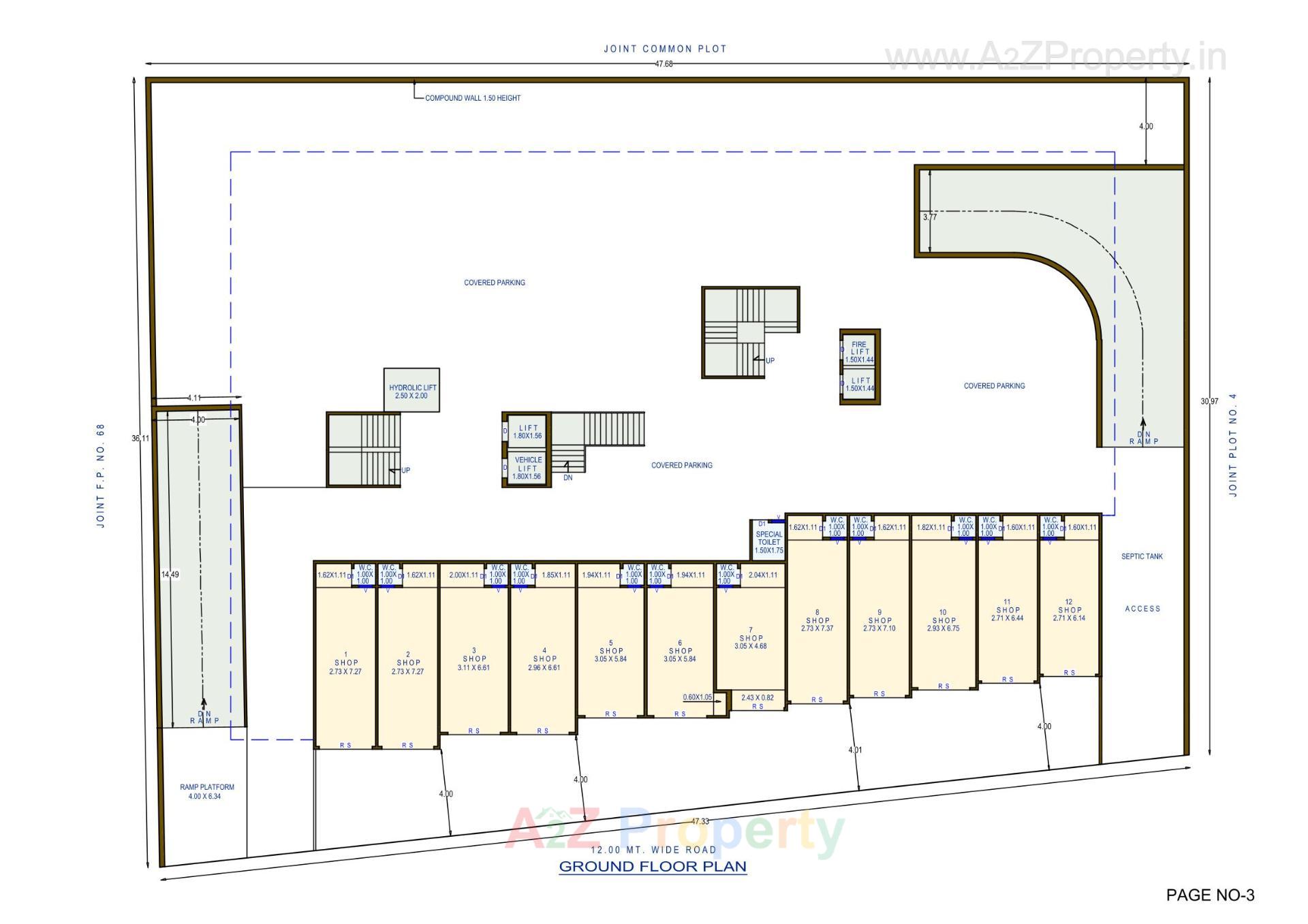 Layout of real estate project Samkit located at Vibhapar, Jamnagar, Gujarat