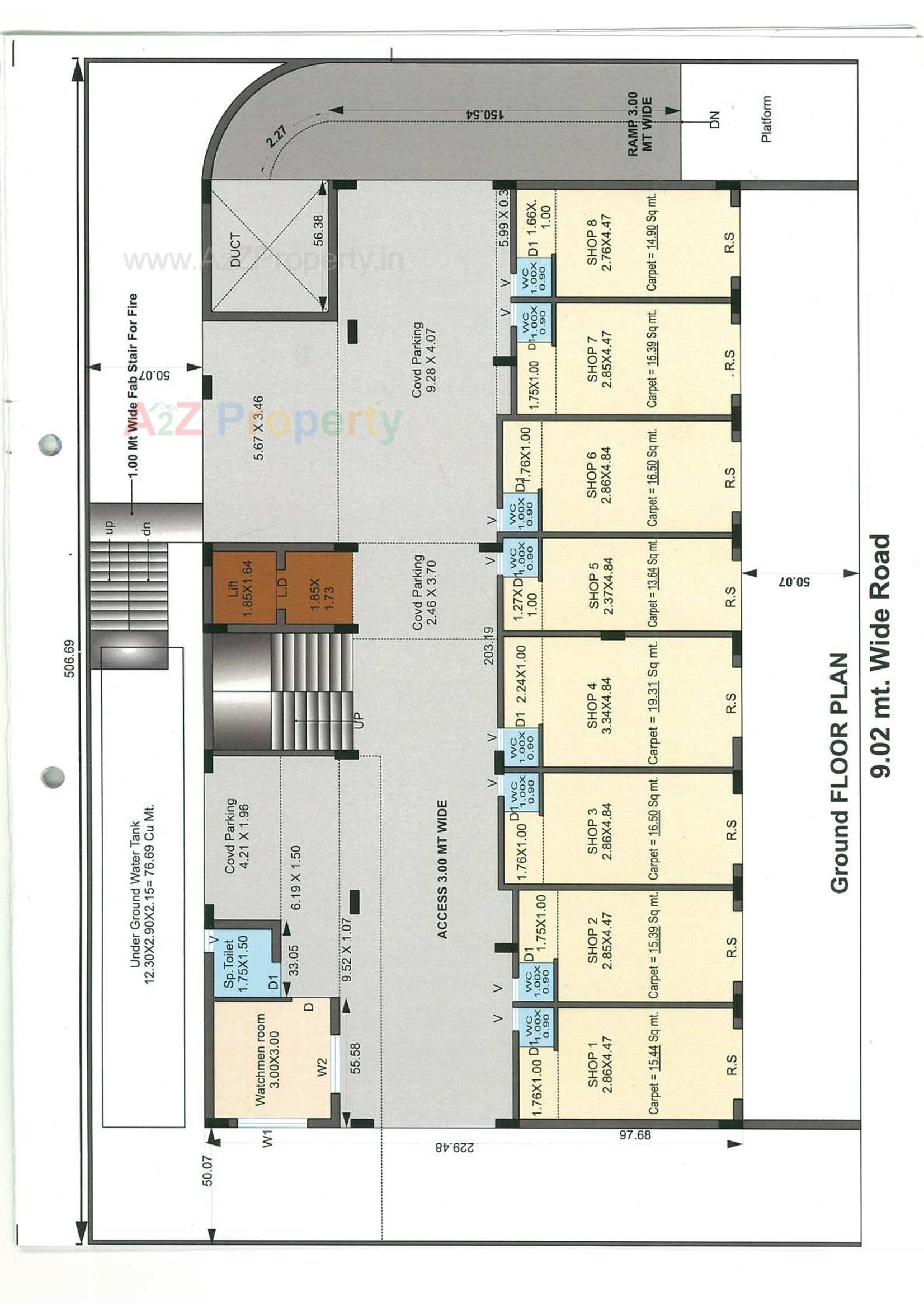 Layout of real estate project Shivam Avenue Ii located at Jamnagar, Jamnagar, Gujarat