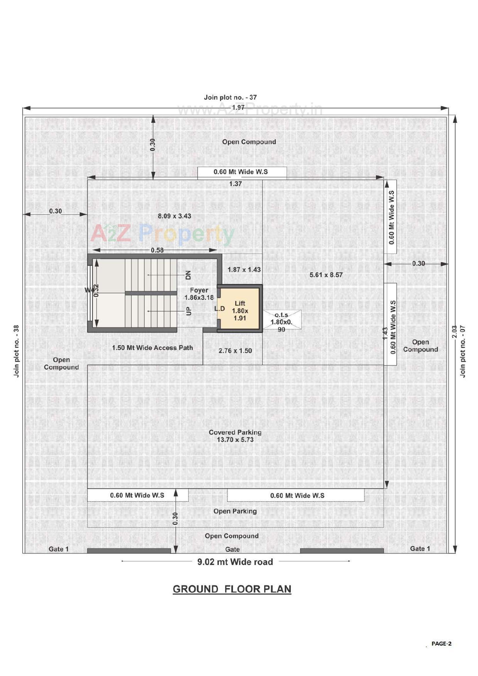 Layout of real estate project Shivam Avenue located at Jamanagar, Jamnagar, Gujarat