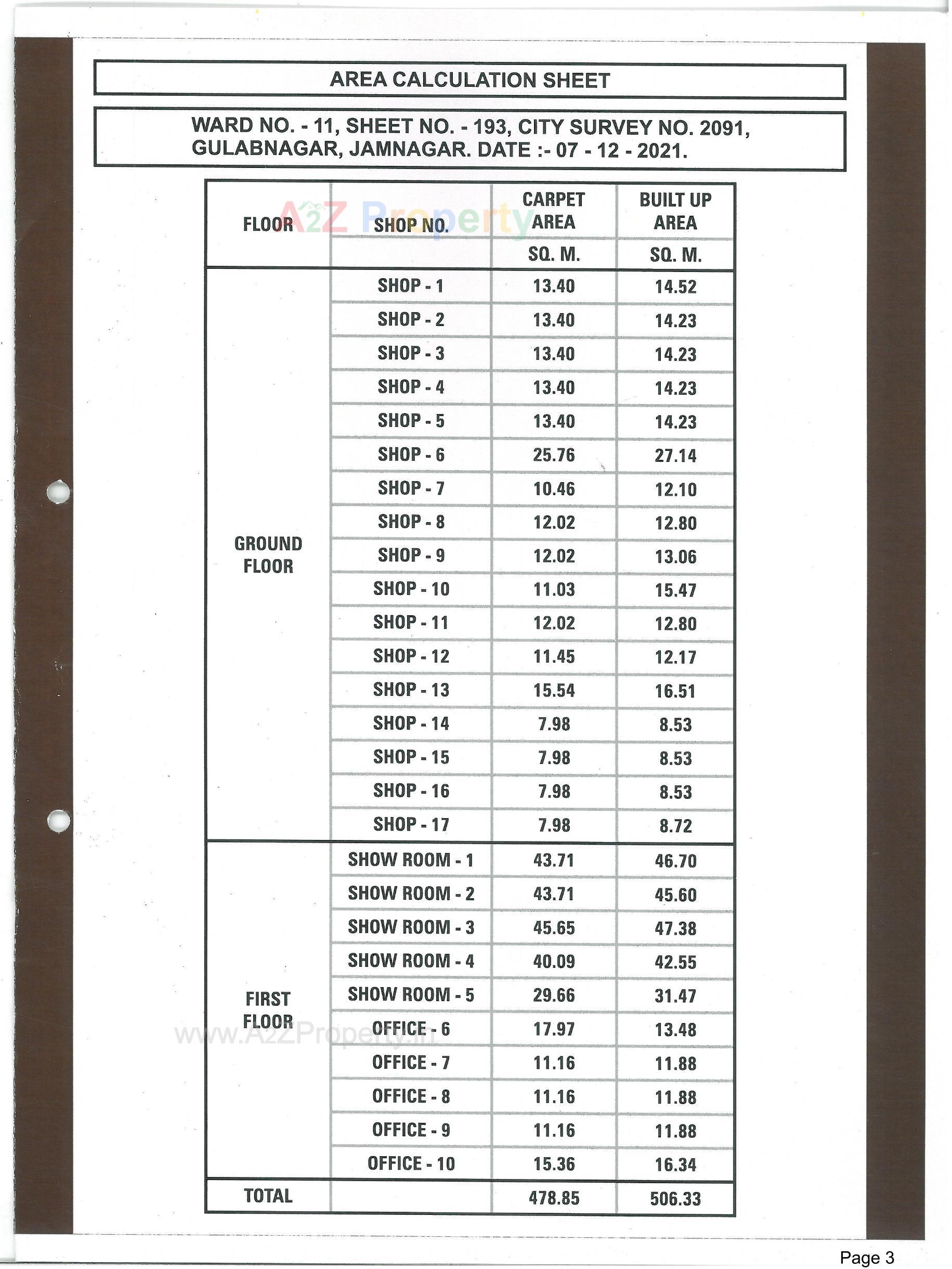  of real estate project Shivam Complex located at  , Jamnagar, Gujarat