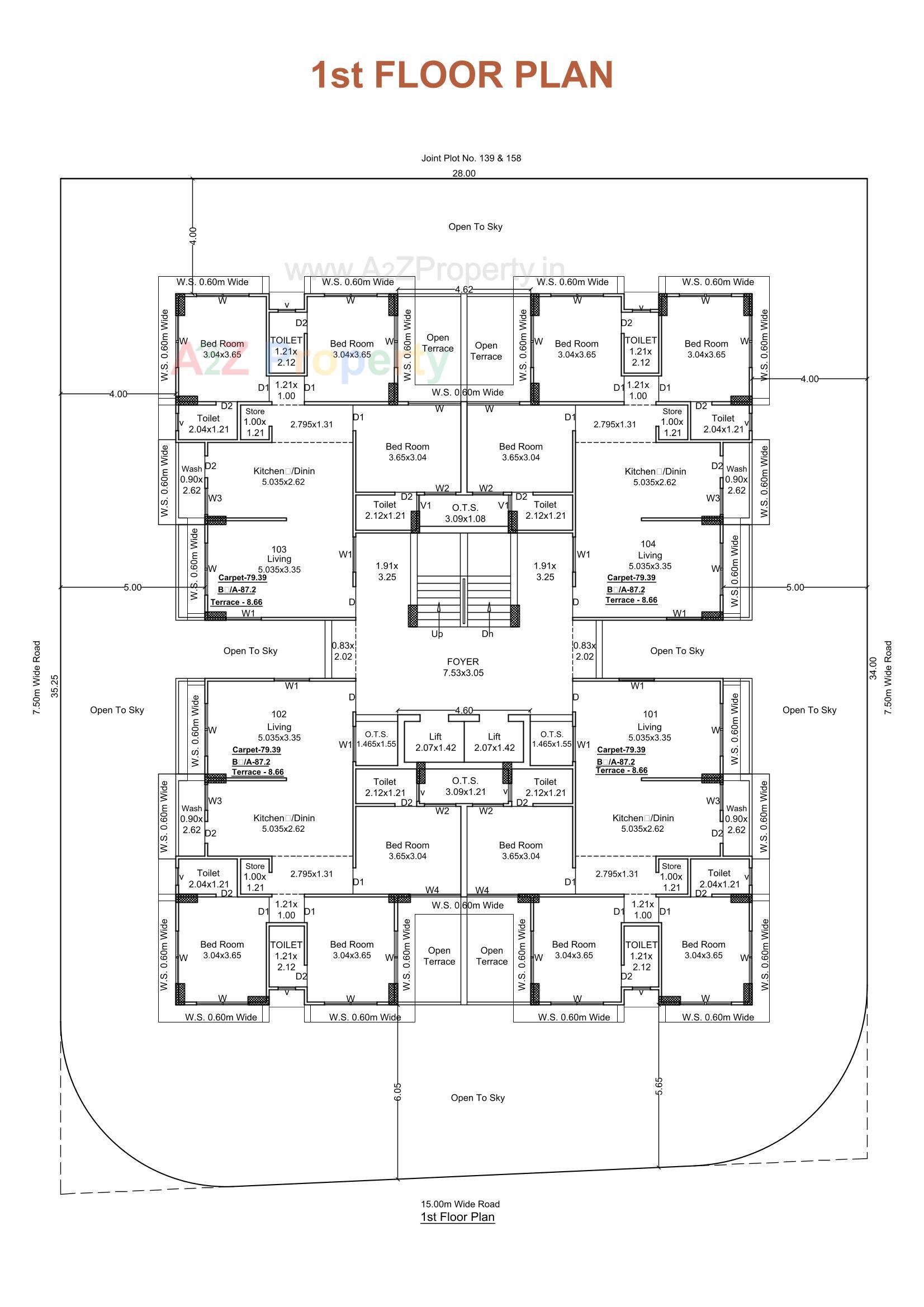 Layout of real estate project Shlok located at Jamnagar, Jamnagar, Gujarat