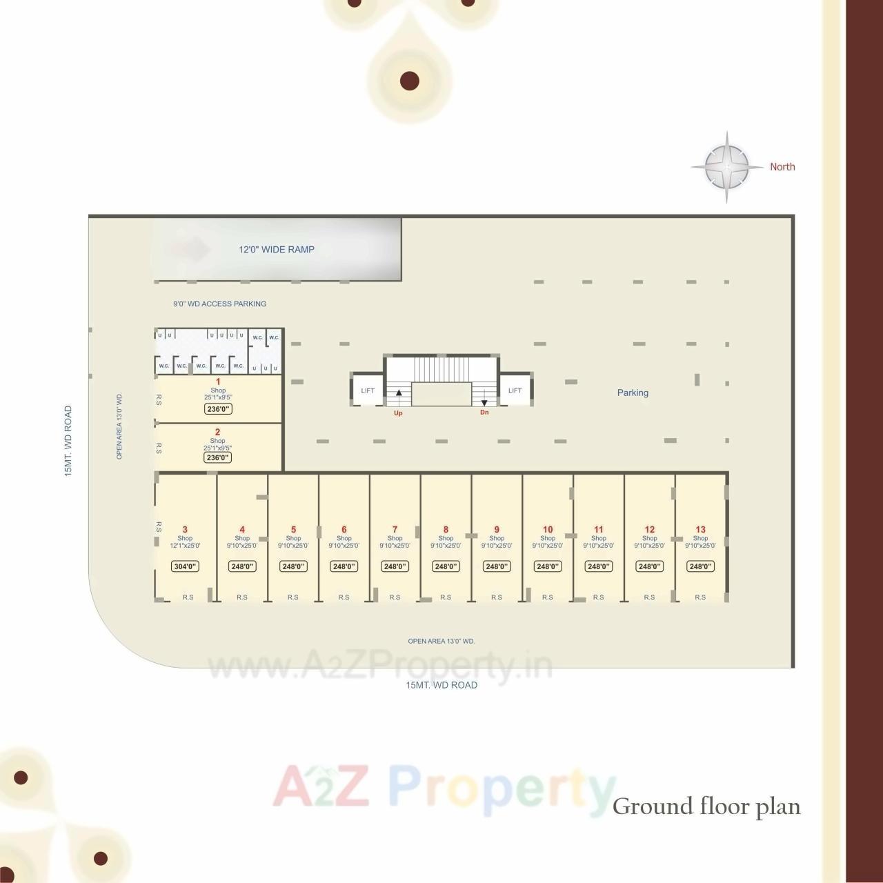 Layout of real estate project Shlok Heights located at Jamnagar, Jamnagar, Gujarat