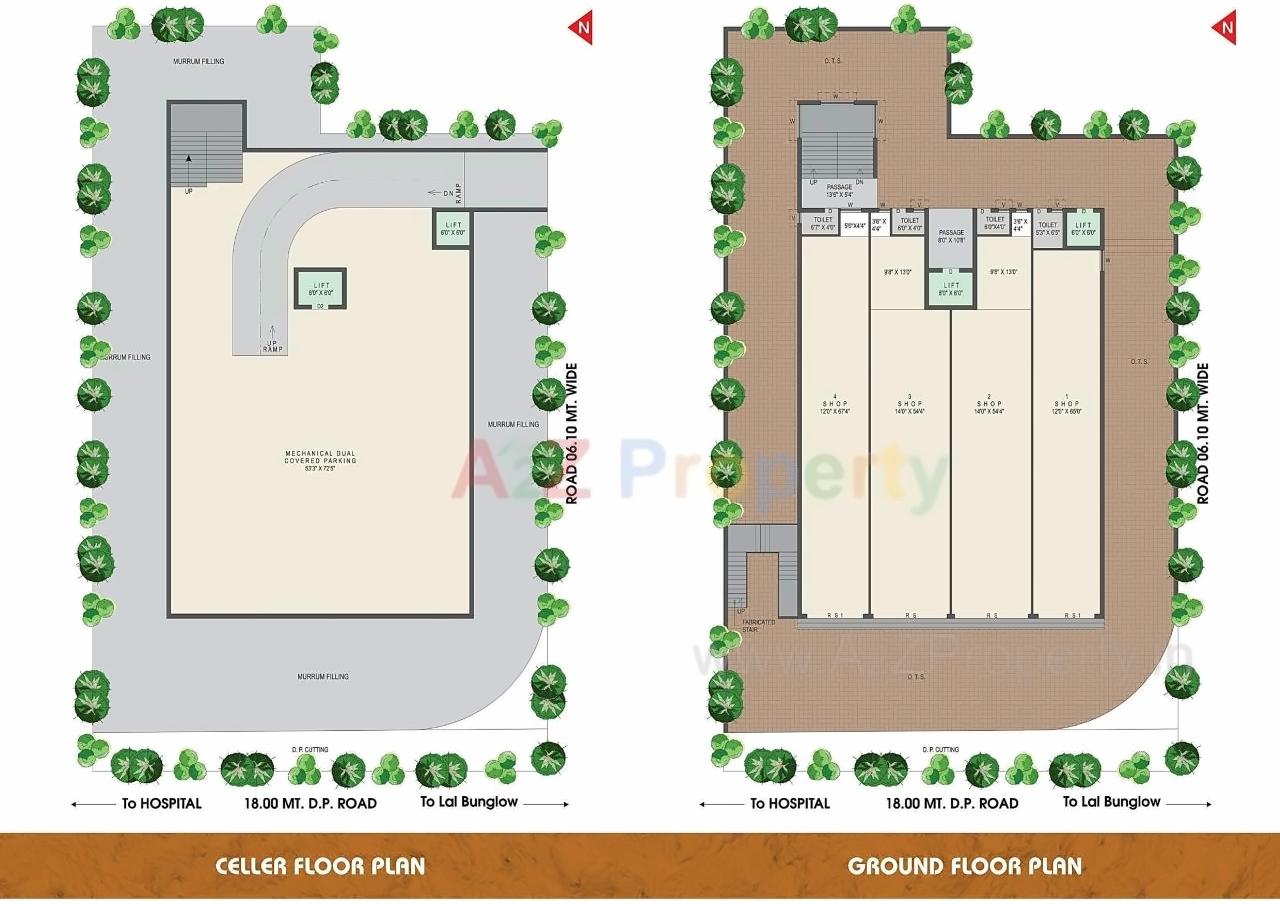 Layout of real estate project Shree Shubh located at Jamnagar, Jamnagar, Gujarat