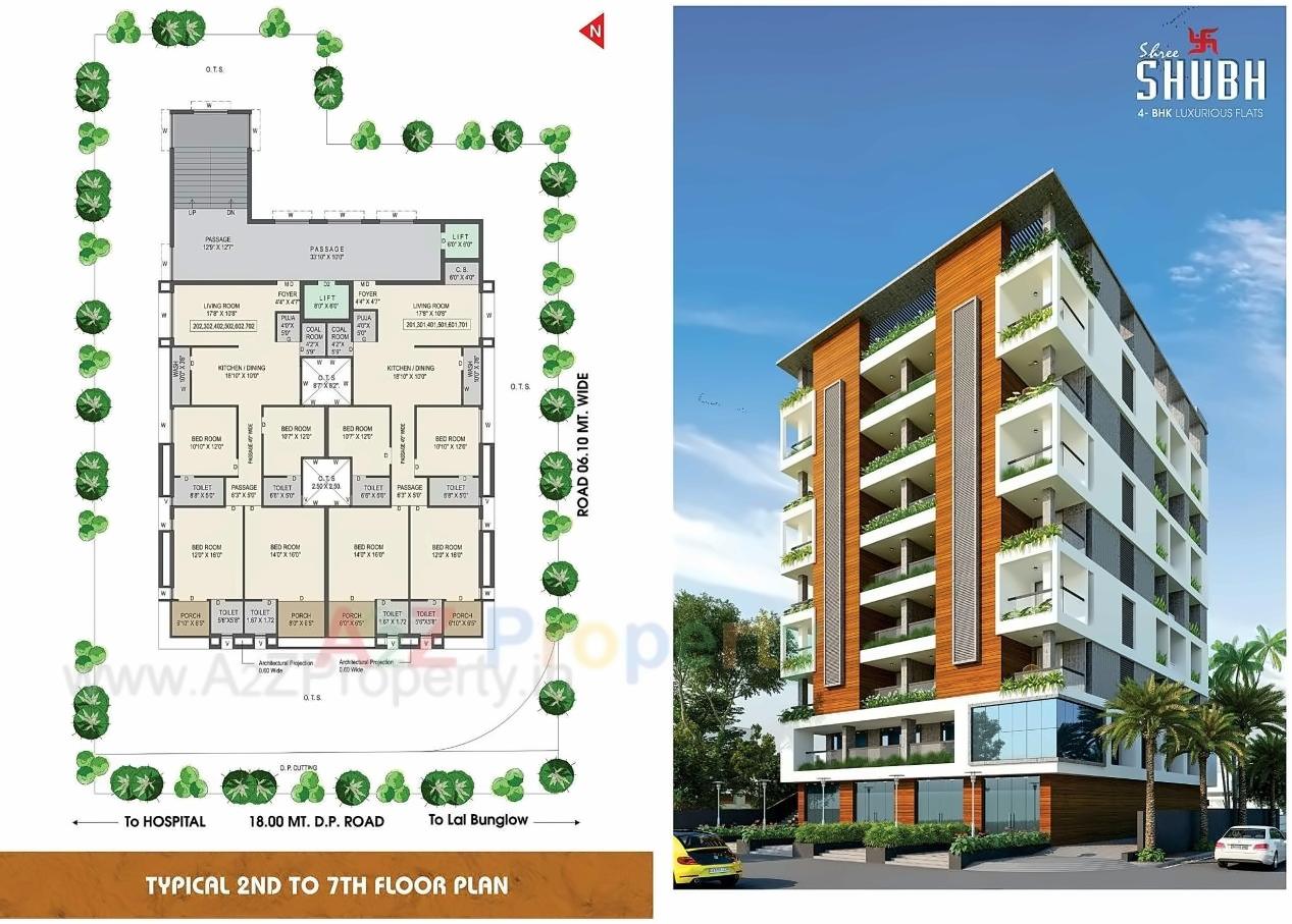 Layout of real estate project Shree Shubh located at Jamnagar, Jamnagar, Gujarat