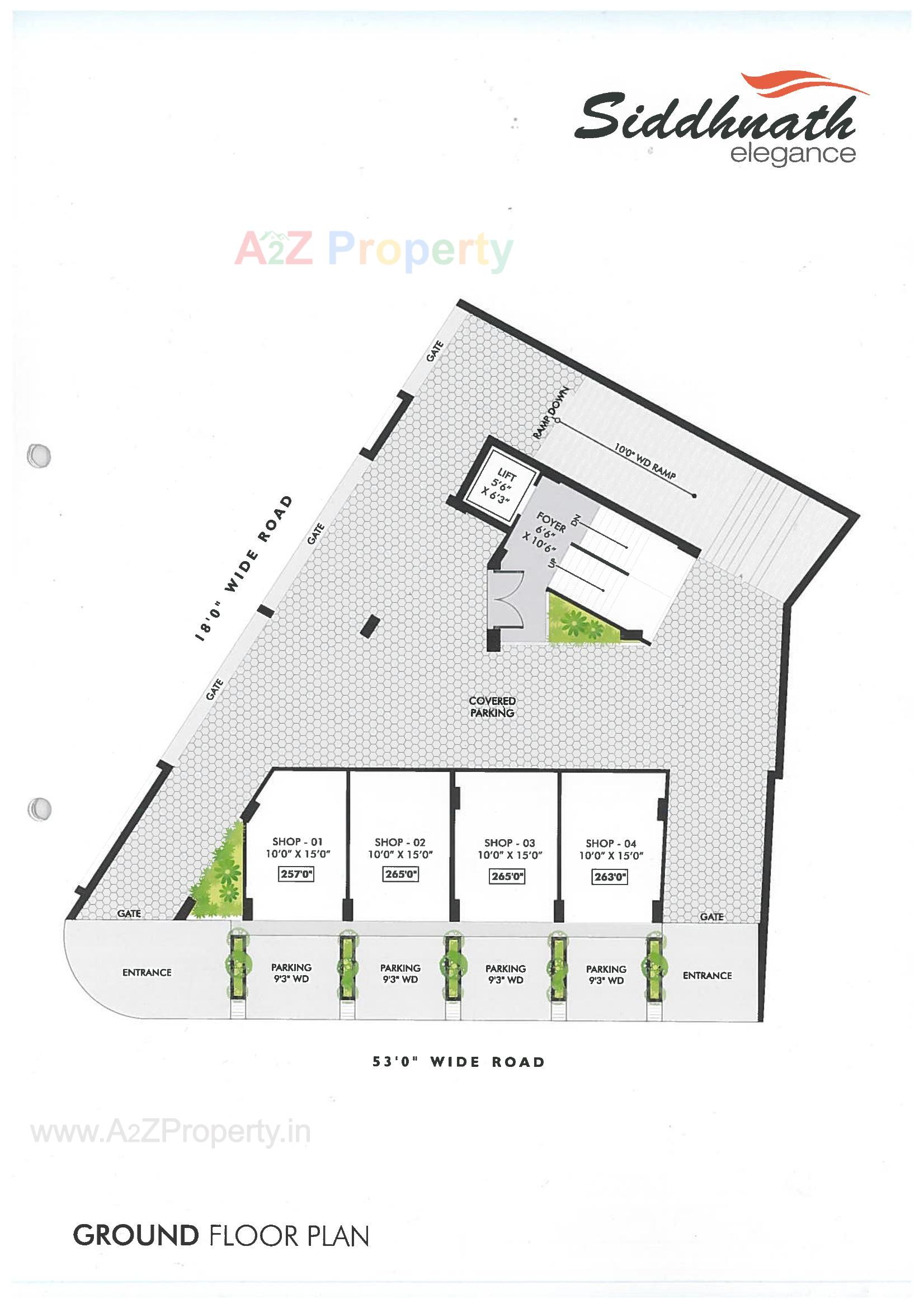 Layout of real estate project Siddhnath Elegance located at Jamnagar, Jamnagar, Gujarat
