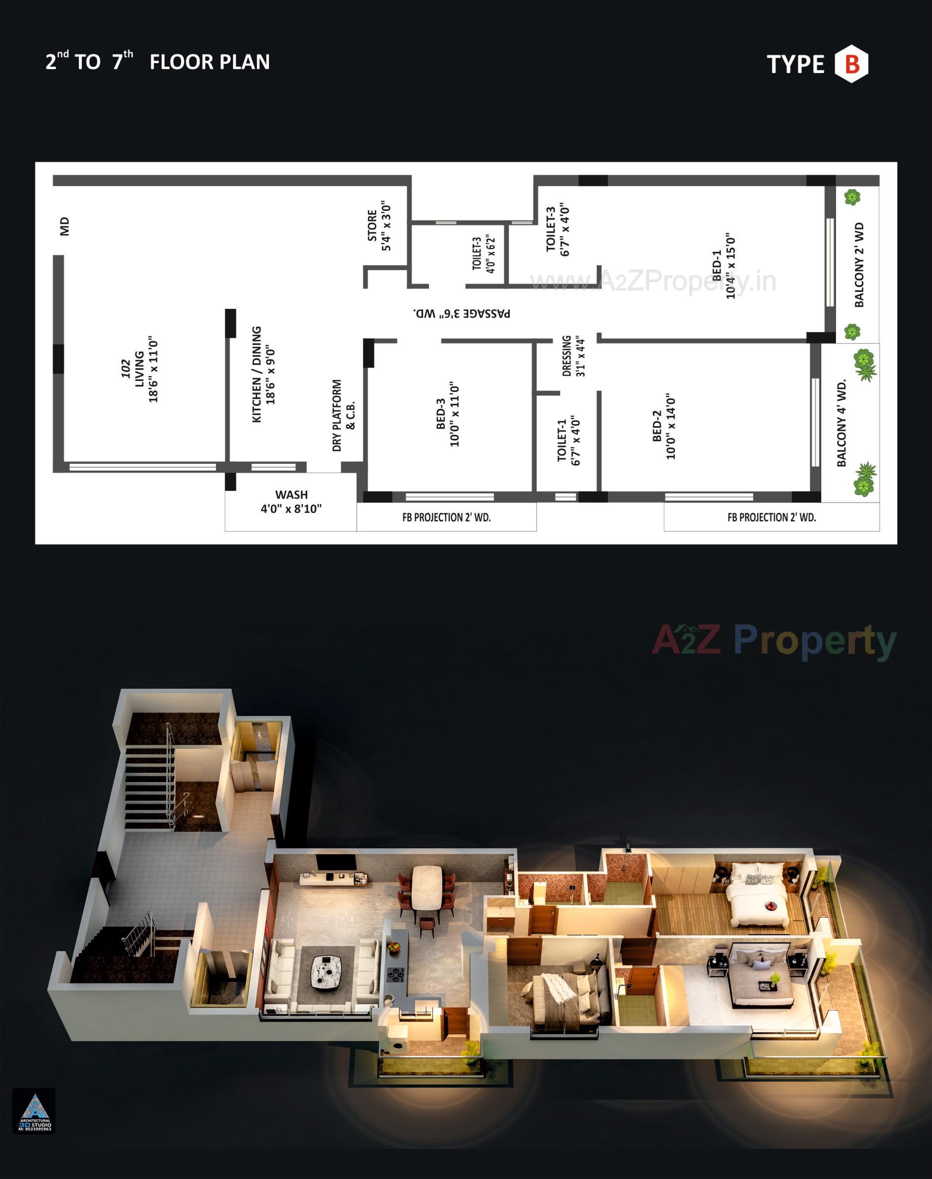 Layout of real estate project Simandhar Arch located at Vibhapar, Jamnagar, Gujarat
