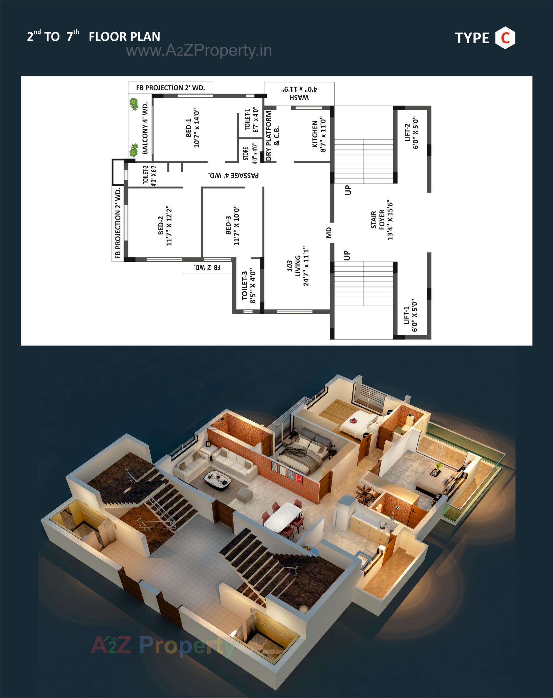 Layout of real estate project Simandhar Arch located at Vibhapar, Jamnagar, Gujarat
