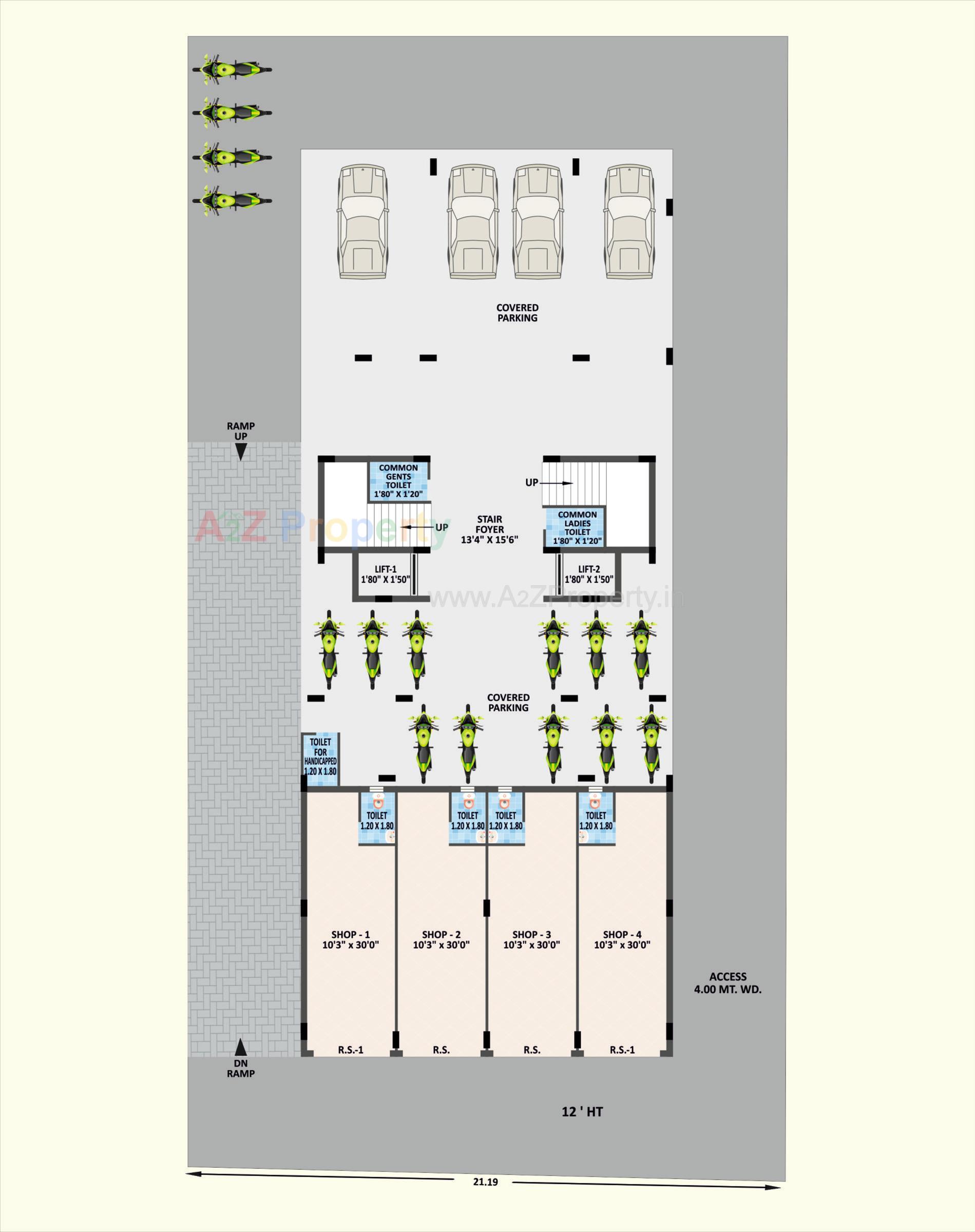 Layout of real estate project Simandhar Arch located at Vibhapar, Jamnagar, Gujarat