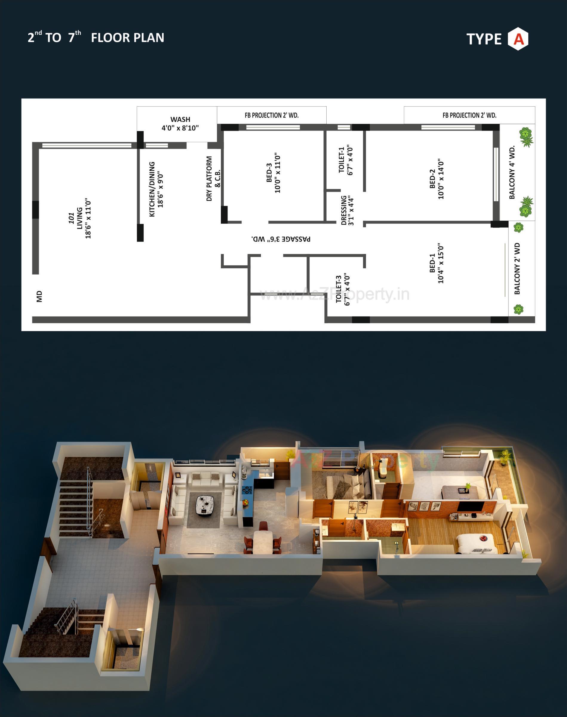 Layout of real estate project Simandhar Arch located at Vibhapar, Jamnagar, Gujarat