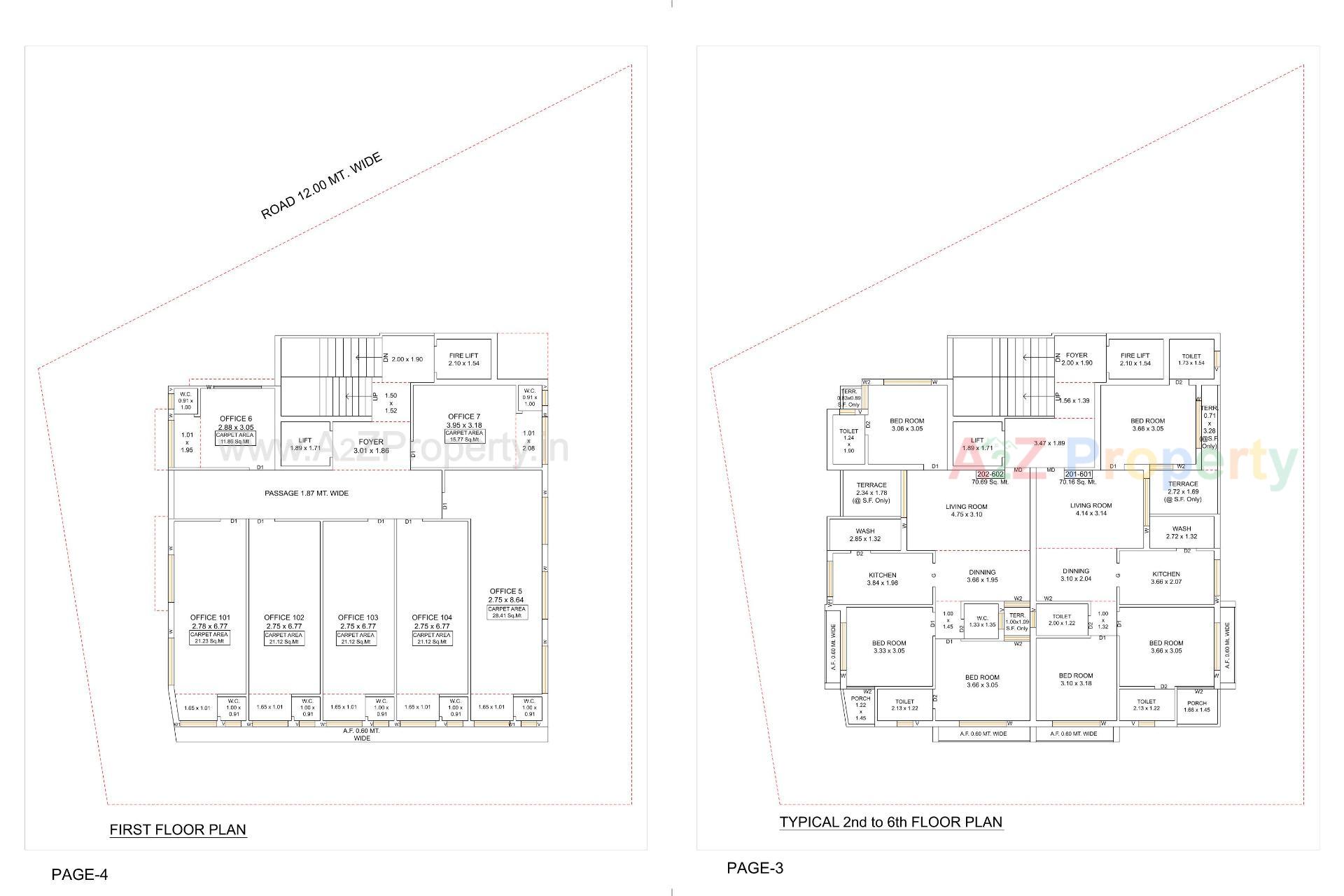 Layout of real estate project Simandhar Crown located at Jamnagar, Jamnagar, Gujarat