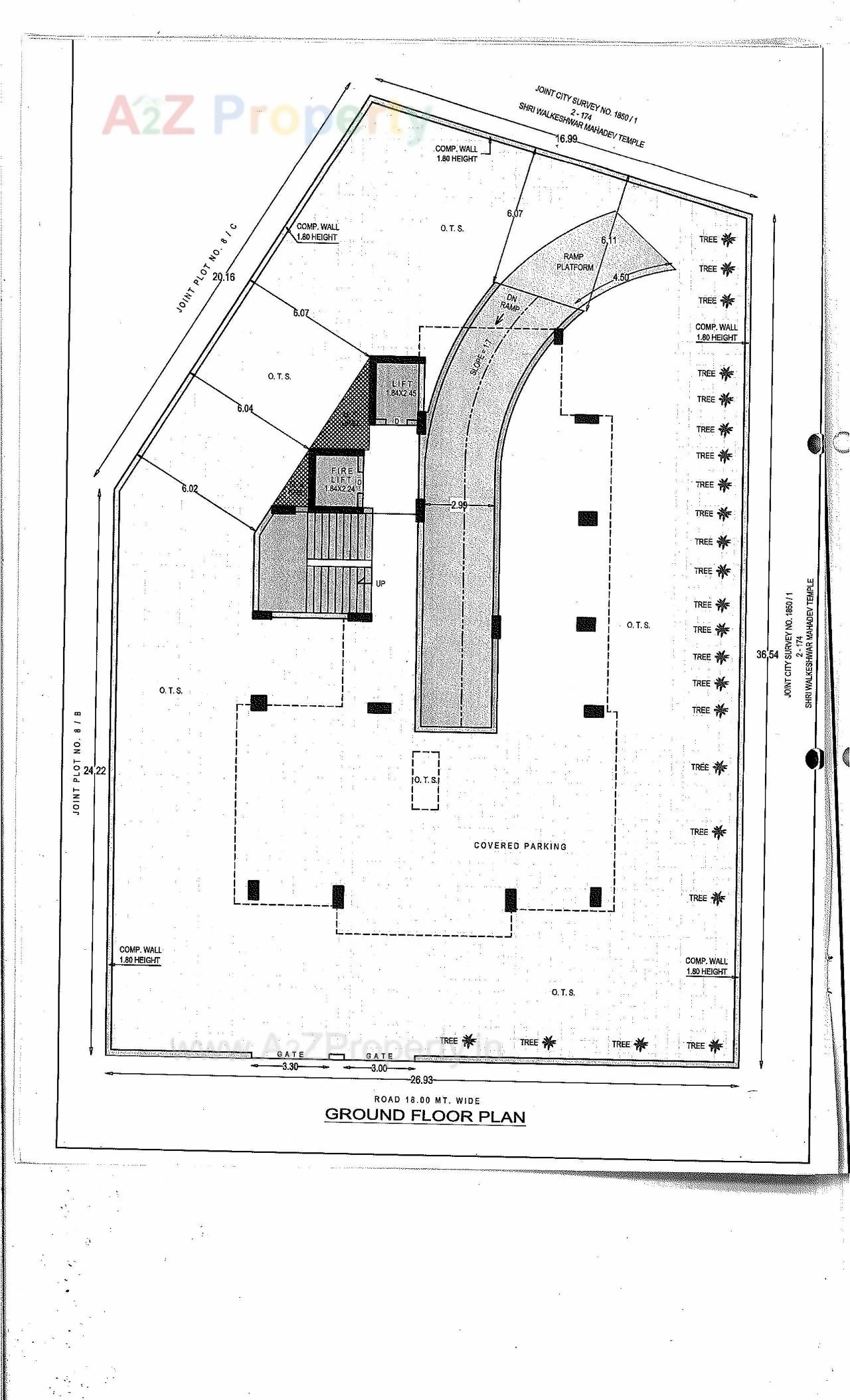 Layout of real estate project Simandhar Sky located at Jamnagar, Jamnagar, Gujarat