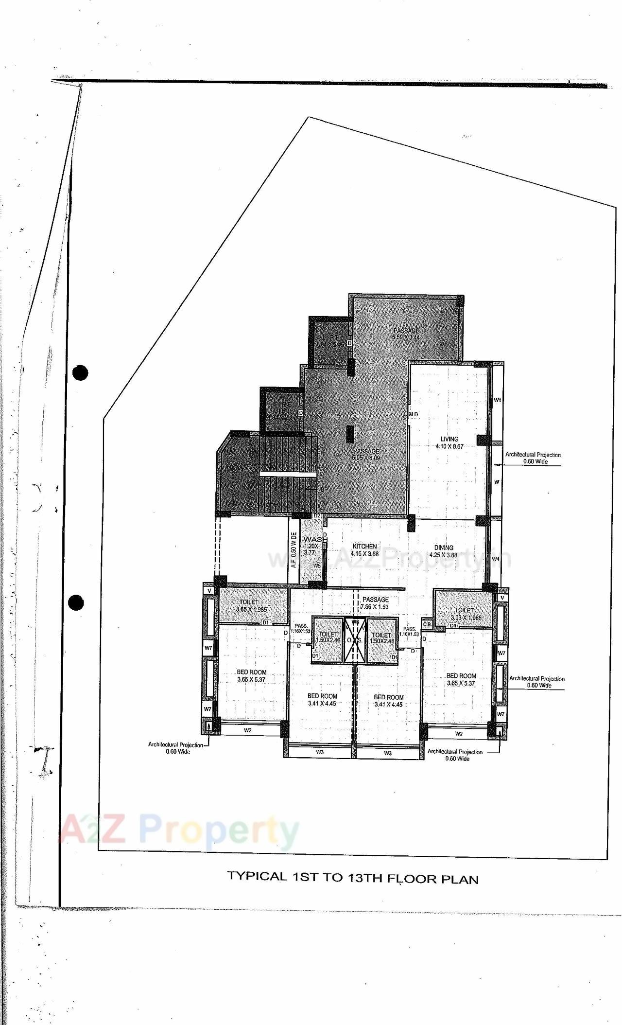 Layout of real estate project Simandhar Sky located at Jamnagar, Jamnagar, Gujarat