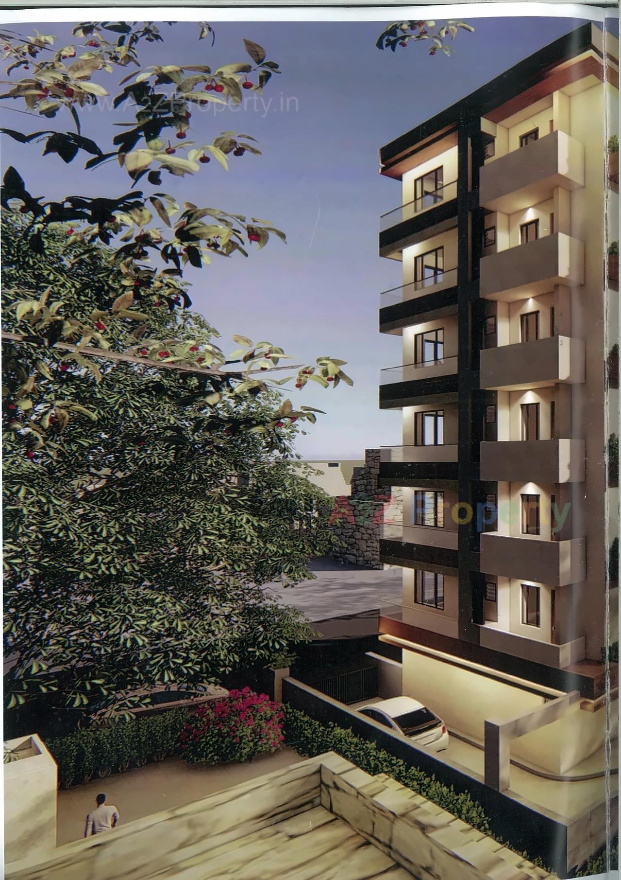 3D Elevation of real estate project Simandhars located at Jada, Jamnagar, Gujarat