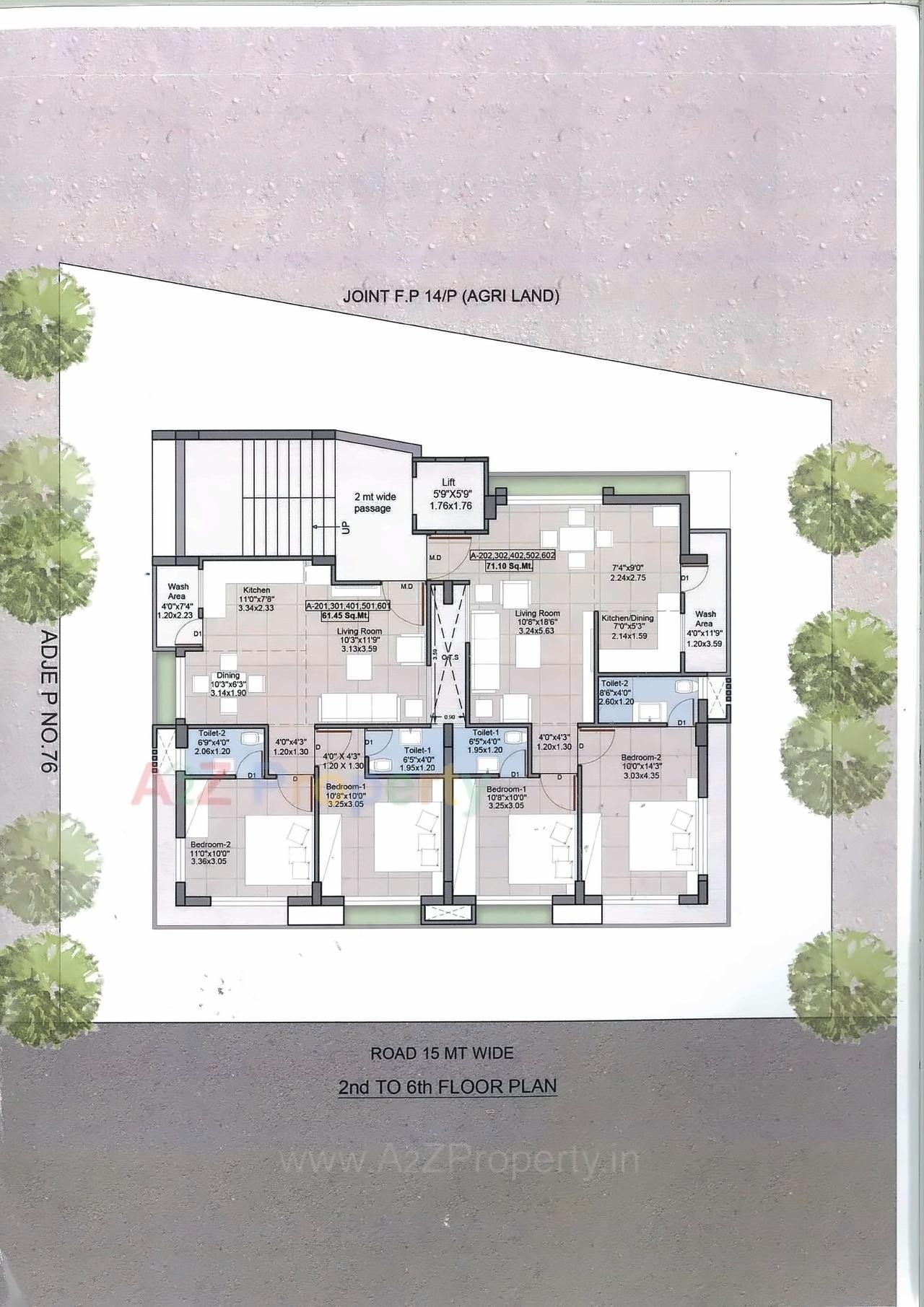 Layout of real estate project Simandhars located at Jada, Jamnagar, Gujarat