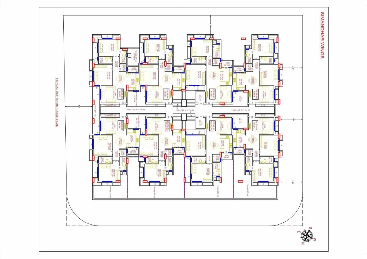 Layout of real estate project Simandhars located at Jamnagar, Jamnagar, Gujarat