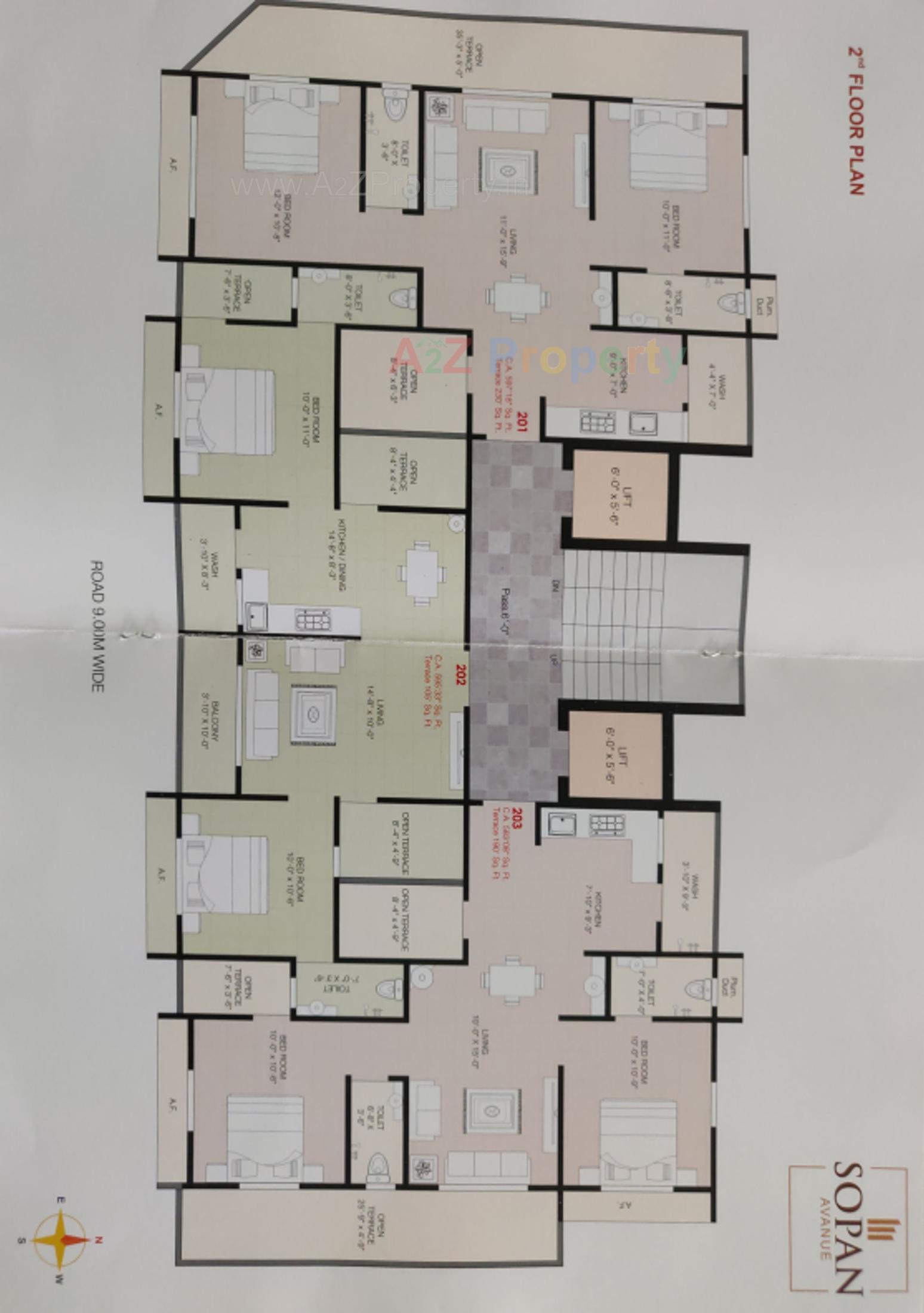 Layout of real estate project Sopan Avenue located at Jamnagar, Jamnagar, Gujarat