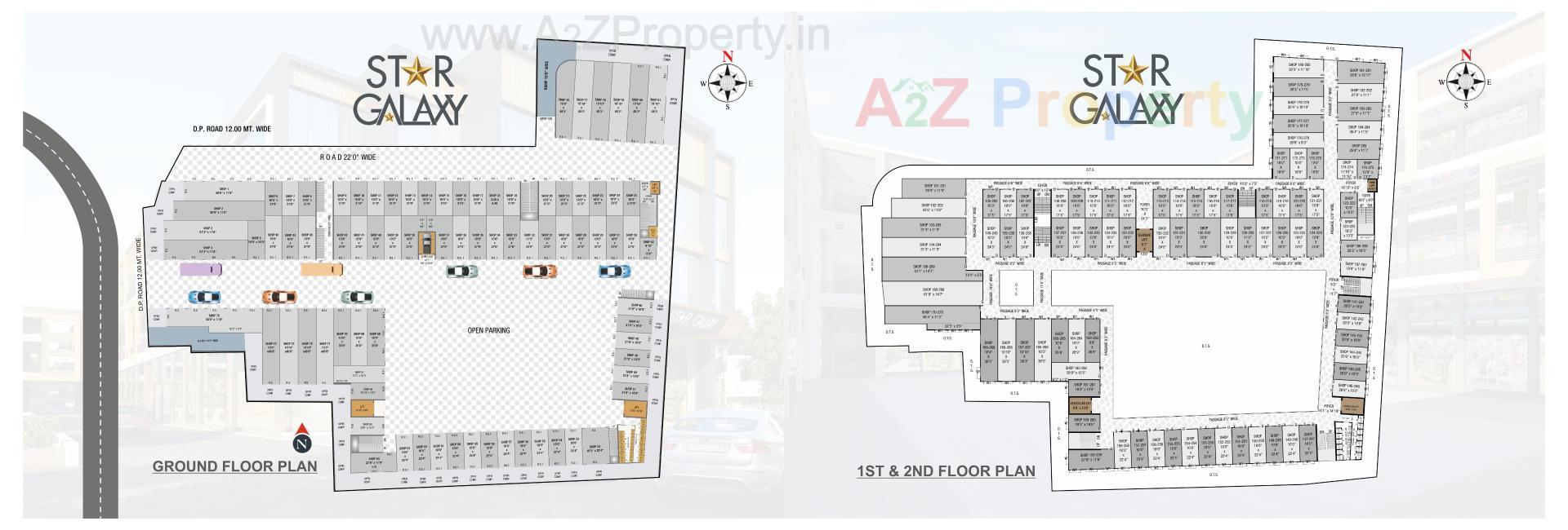 Layout of real estate project Star Galaxy located at Jamnagar, Jamnagar, Gujarat