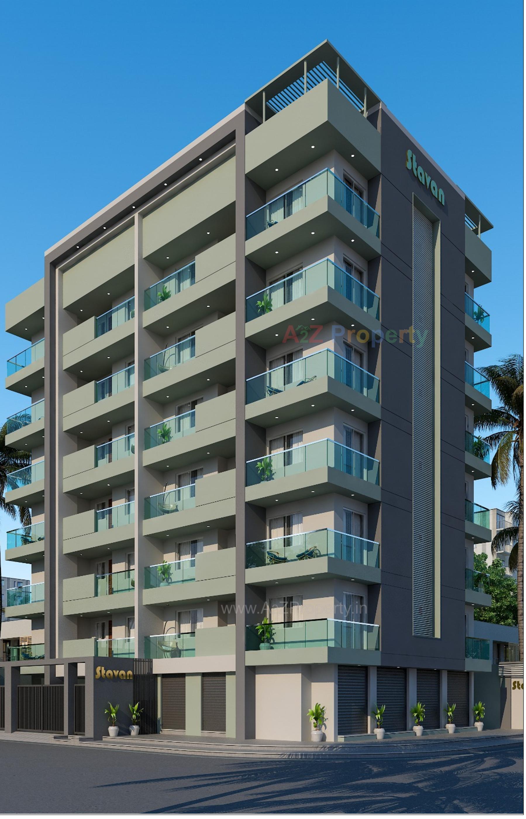 3D Elevation of real estate project Stavan located at Jamnagar, Jamnagar, Gujarat