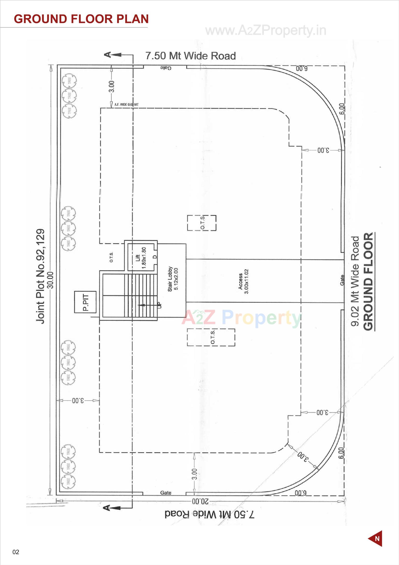 Layout of real estate project Sumukh Residency located at Jamnagar, Jamnagar, Gujarat