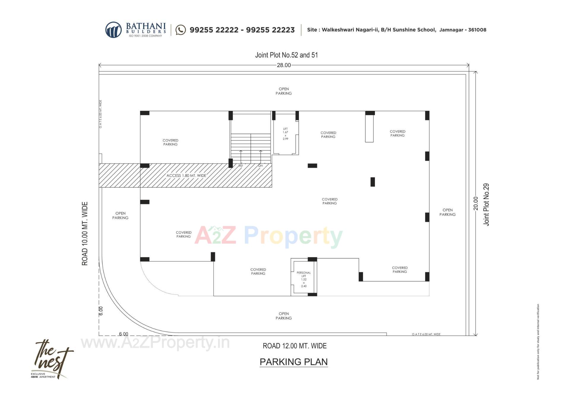Layout of real estate project The Nest located at Jamnagar, Jamnagar, Gujarat