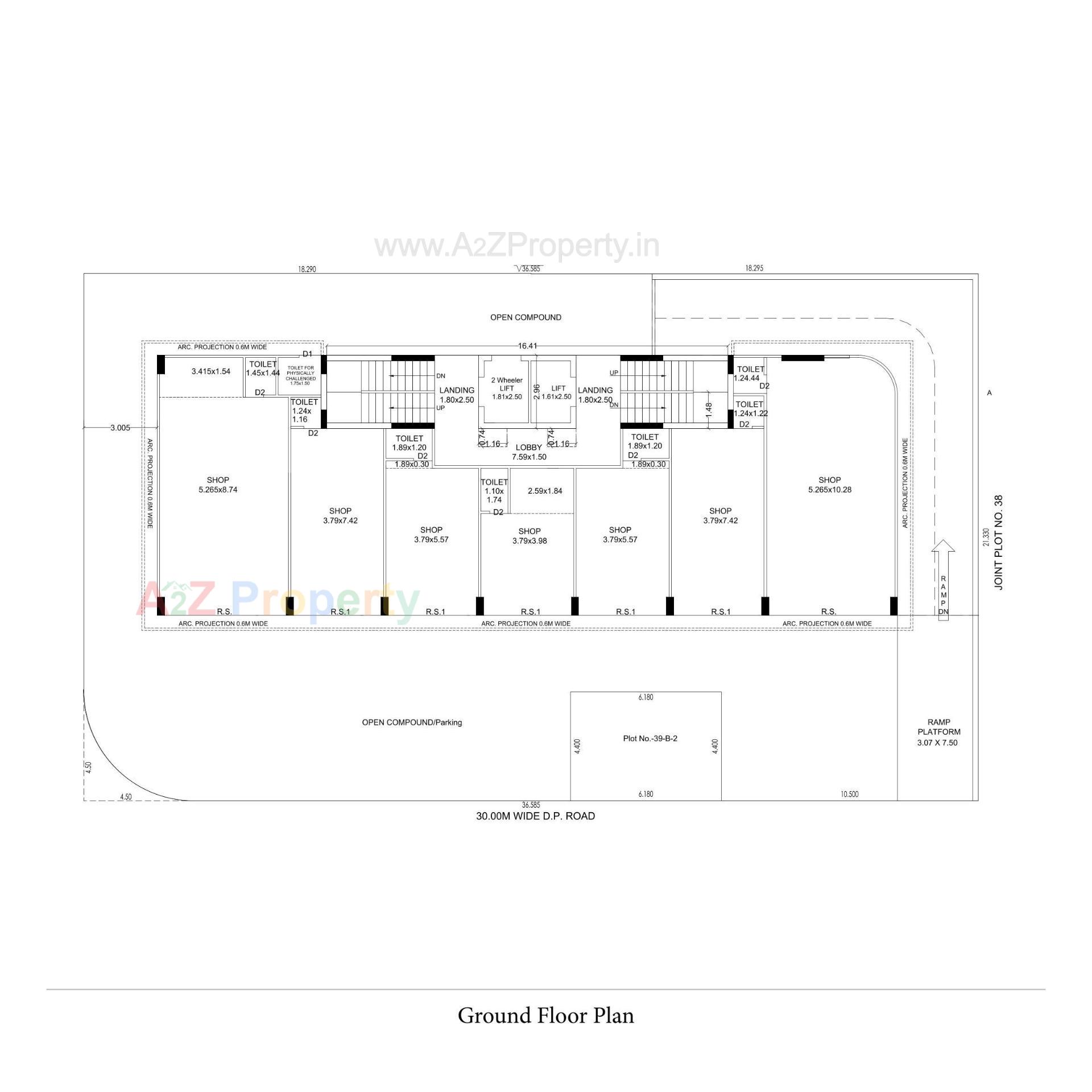 Layout of real estate project The Prime located at Jamnagar, Jamnagar, Gujarat