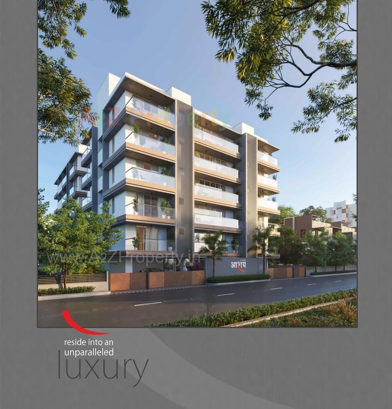 3D Elevation of real estate project Utsav Aashaya located at Jamnagar, Jamnagar, Gujarat